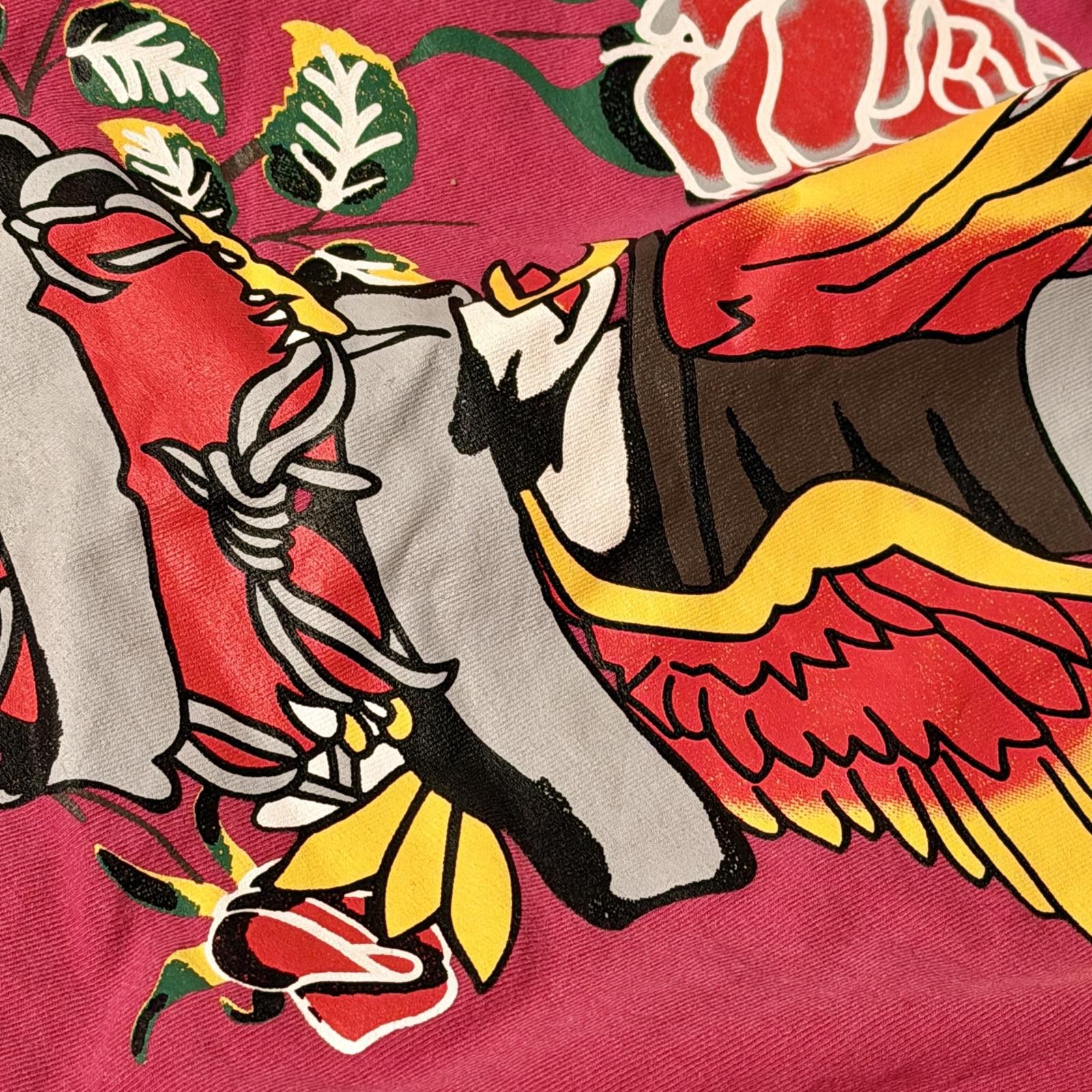 Unknown London Pink Neeso Neeso Tattoo Graphic Winged Dagger Tee Size L / US 10 / IT 46 - 5 Thumbnail