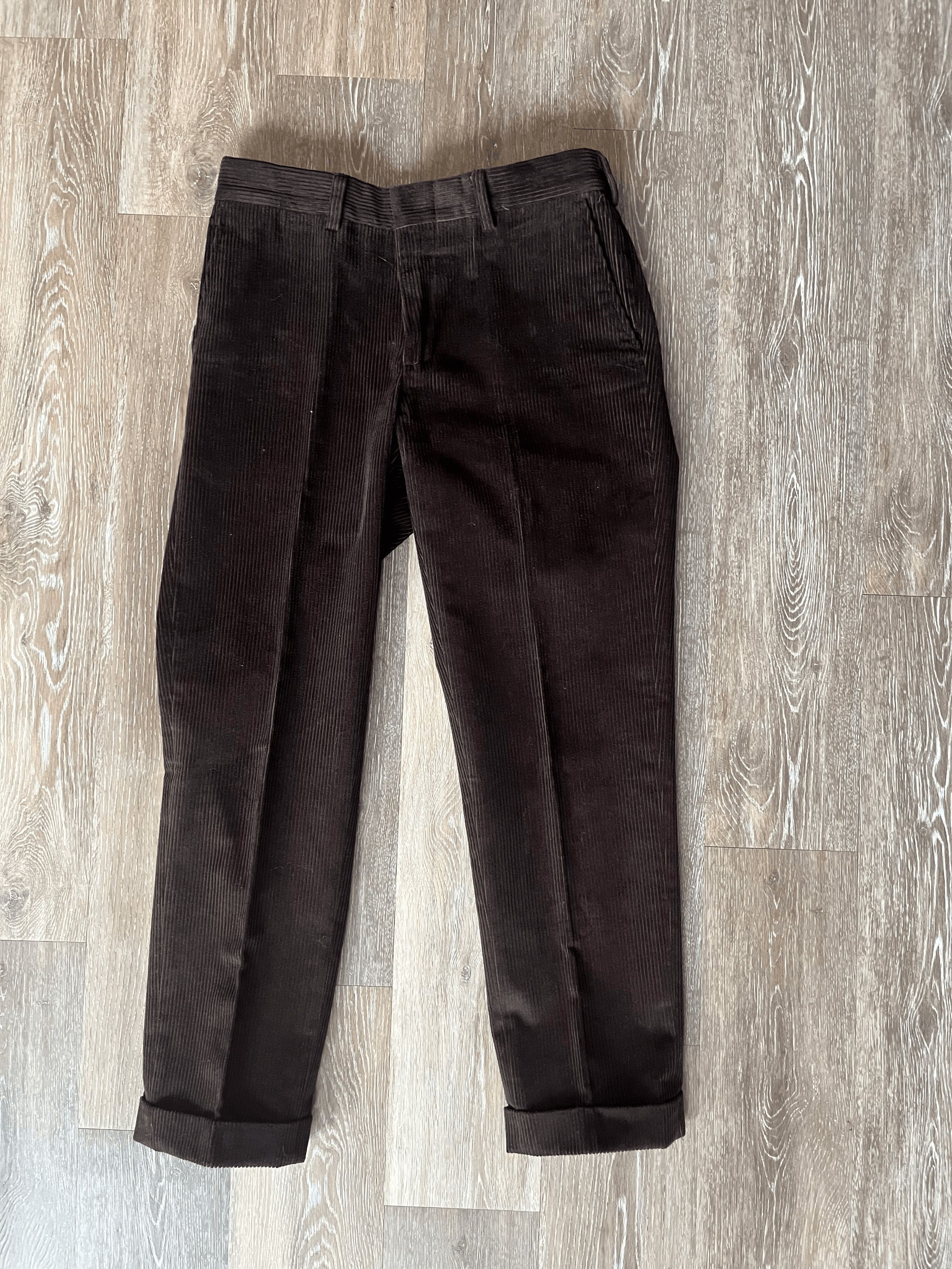Other Junior's Brown Cotton Corduroy Trouser 32x29 Size US 32 / EU 48 - 1 Thumbnail
