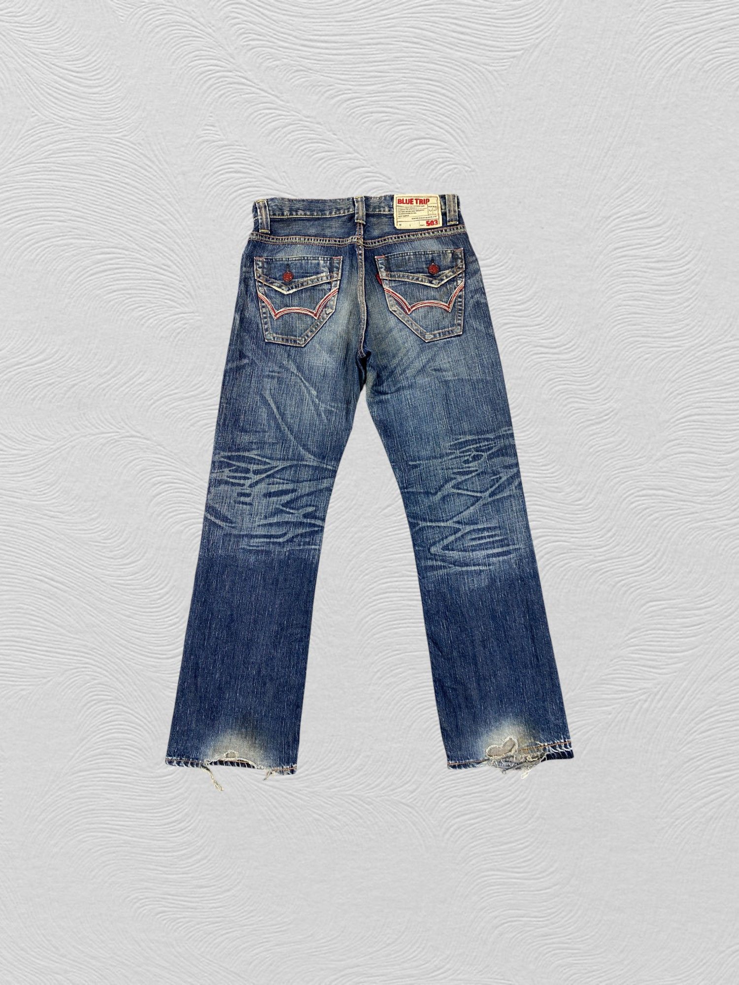 Hysteric Glamour Distressed Vintage Edwin Flare Jeans 33x32 Denim- JN3585 Size US 33 - 2 Thumbnail