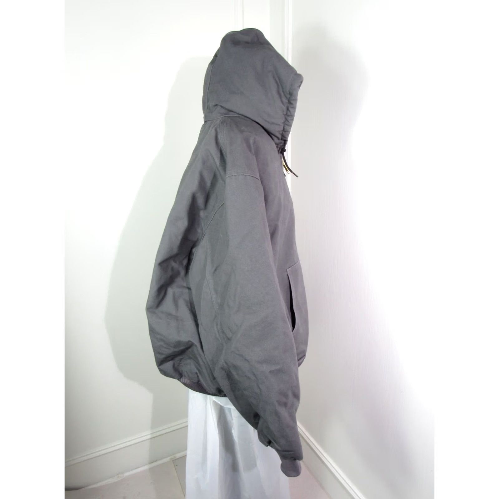 Carhartt VINTAGE Carhartt Jacket Men’s Faded Black Hooded Full Zip Workwear Duck Canvas 3XL Size US XXL / EU 58 / 5 - 7 Thumbnail
