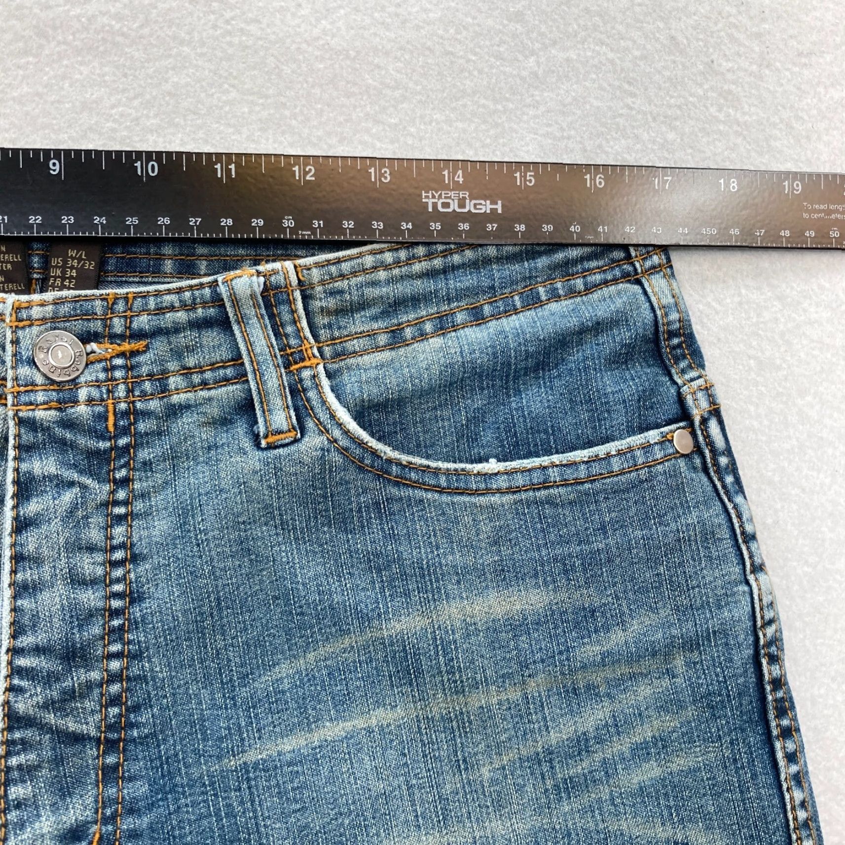 Royal Robbins VINTAGE Royal Robbins Jeans Mens 34x32 Relaxed Straight Leg Blue Denim Hong Kong Size US 34 / EU 50 - 7 Thumbnail