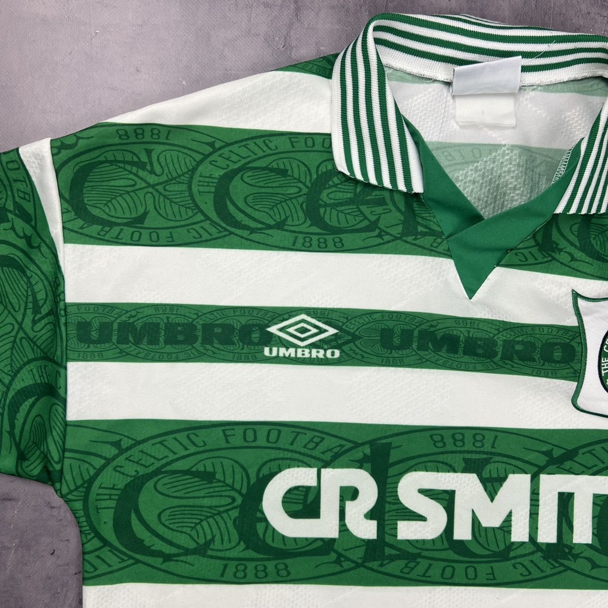 Nike Rare! Celtic 1995/97 Umbro Soccer Jersey Shirt Vintage Size US L / EU 52-54 / 3 - 4 Thumbnail