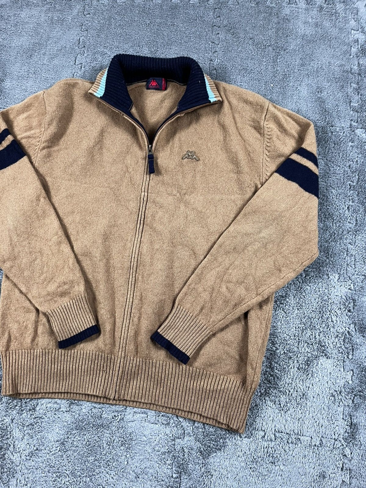 Kappa Vintage Kappa Zip Up Wool Sweater Pullover Jumper Old Money Size US XL / EU 56 / 4 - 3 Thumbnail