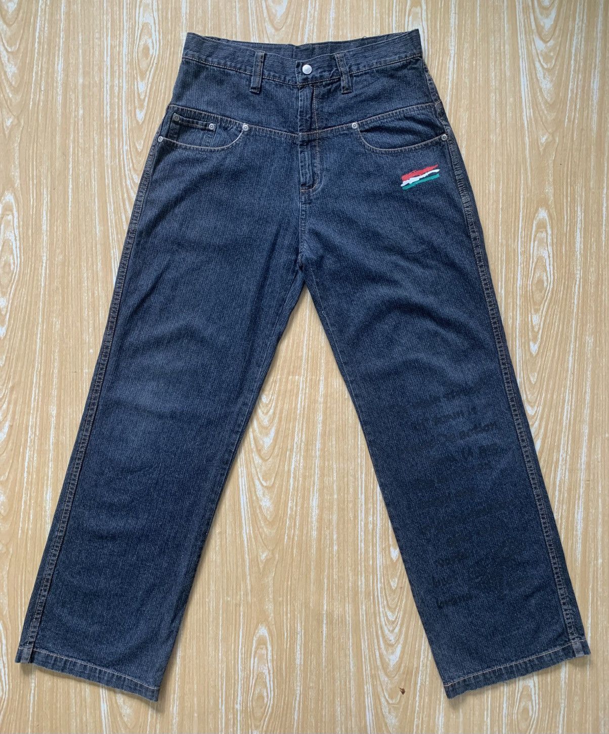 Massive Massive Massimo Blackhole HipHop Baggy Jeans Pants Size US 29 - 3 Thumbnail