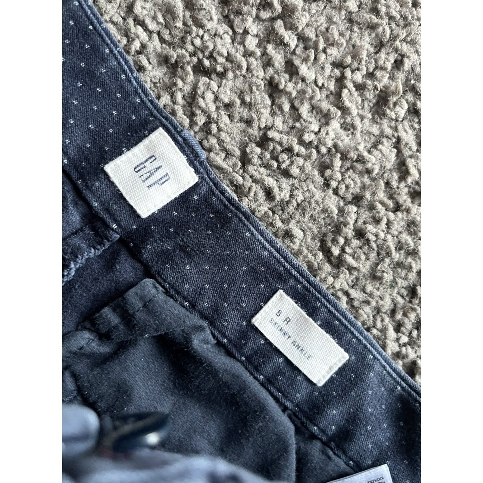 Gap Gap Womens 8 Regular Navy Blue Polka Dot Skinny Ankle Pants Size 30" / US 8 / IT 44 - 5 Thumbnail