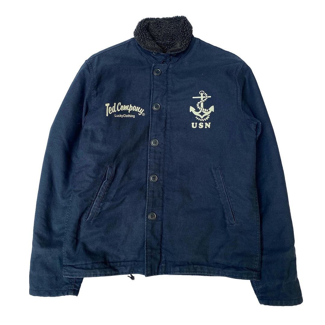 image of Tedman N1 Deck Jacket in Navy, Men's (Size Medium)