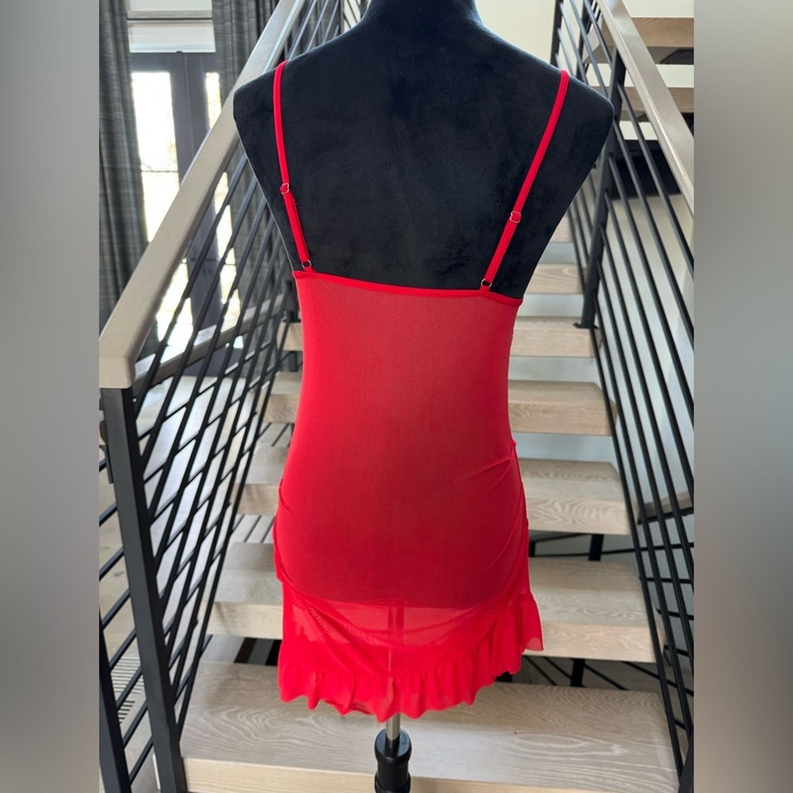 Other Elegant Red Lace Lingerie Set Size S / US 4 / IT 40 - 10 Thumbnail