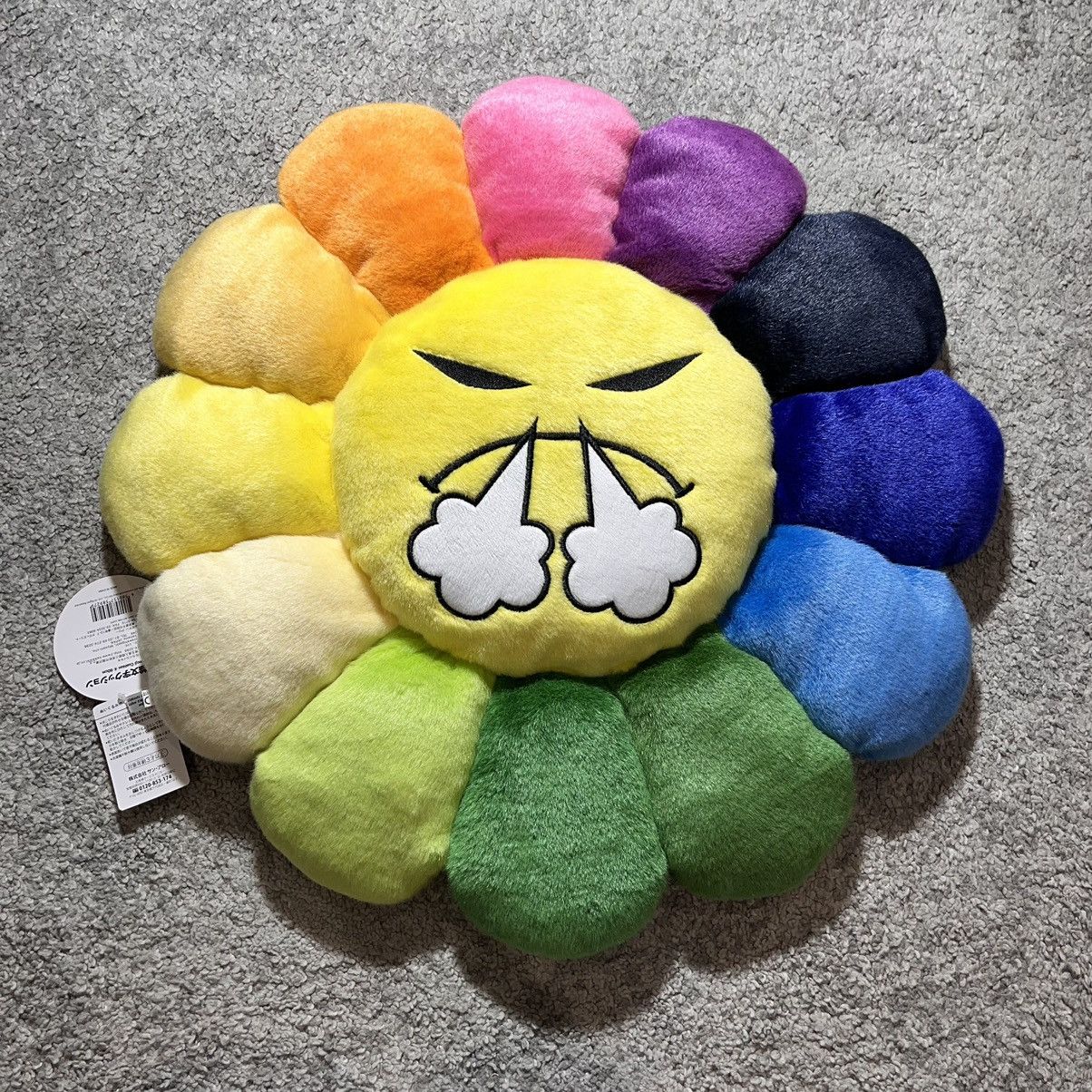 Takashi Murakami Takashi Murakami 60cm Rainbow Emoji Flower cushion pillow Size ONE SIZE - 2 Thumbnail