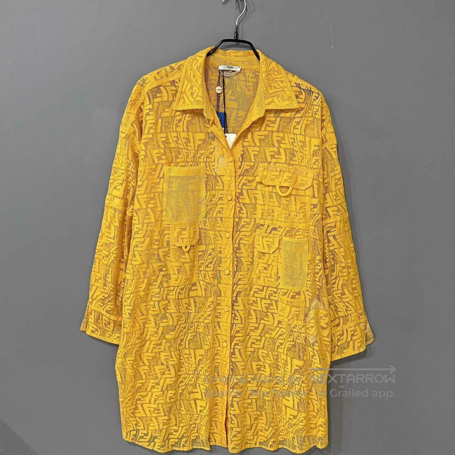 Fendi Fendi Capsule Series Logo Cardigan Coat. Size US XL / EU 56 / 4 - 2 Thumbnail