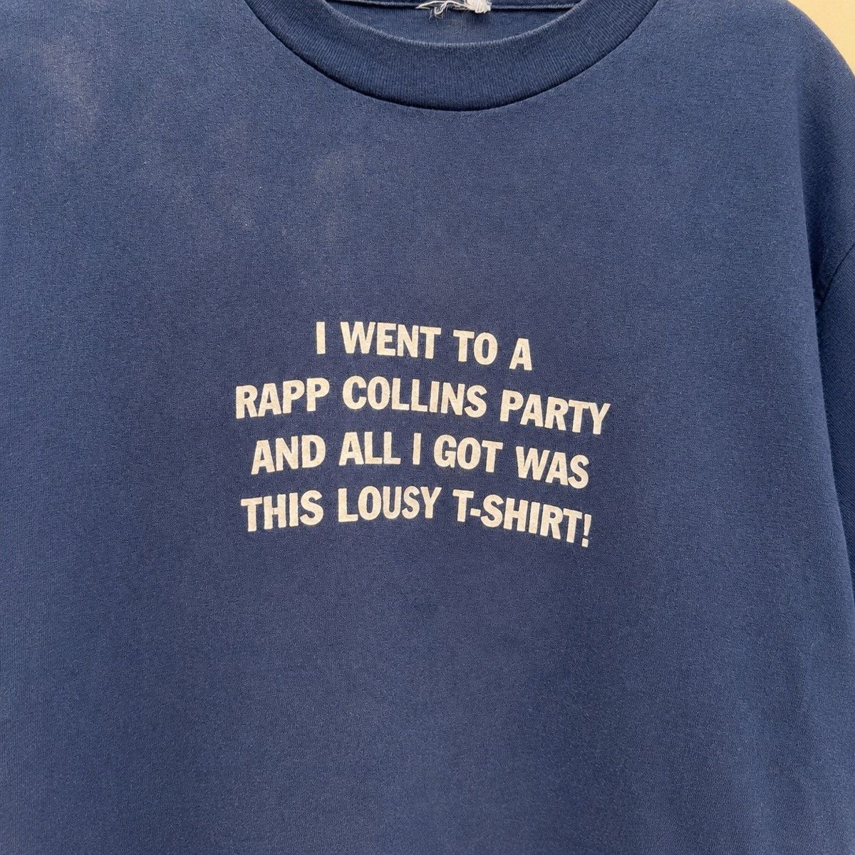 Vintage Novelty rapp collins ( faded - trashed - distressed ) Size US L / EU 52-54 / 3 - 2 Thumbnail