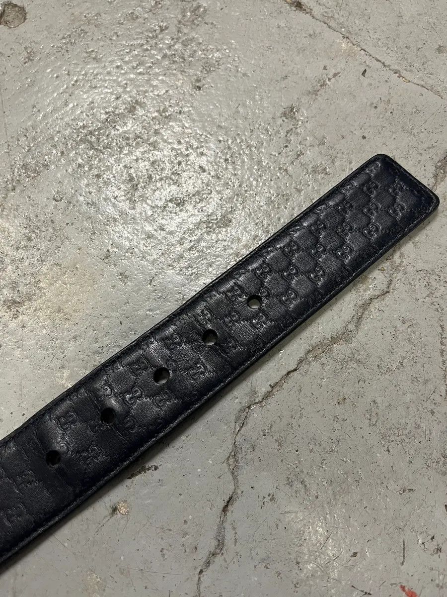 Gucci Gucci Navy Propaganda Leather Belt Size ONE SIZE - 8 Thumbnail