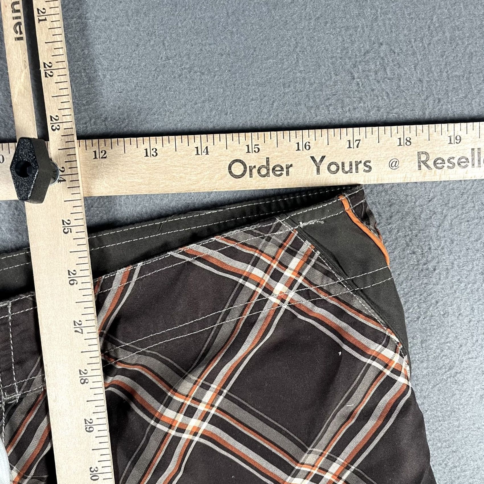 Joe Boxer Joe Boxer Swim Trunks Mens Large Plaid Boardshort Shorts Drawstring Polyester Size US 33 - 2 Thumbnail