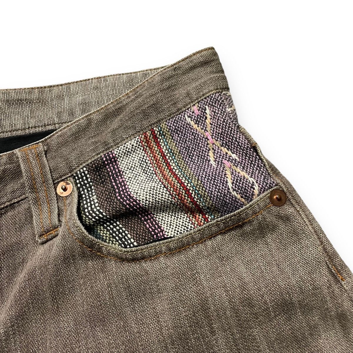 If Six Was Nine × Japanese Brand × Le Grande Bleu (L.G.B.) 🇯🇵 DOMINATE HANDCRAFTED NATIVE SPIRAL CUT JEANS Size US 34 / EU 50 - 9 Thumbnail