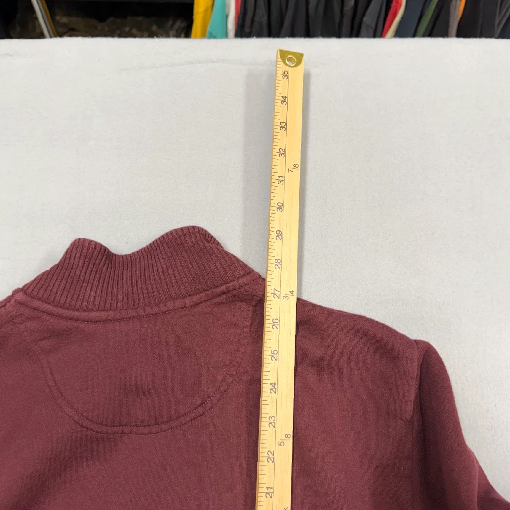 Orvis VINTAGE Orvis Sweatshirt Mens M Red Mock Neck Snap Pullover Fleece Solid Size US M / EU 48-50 / 2 - 6 Thumbnail