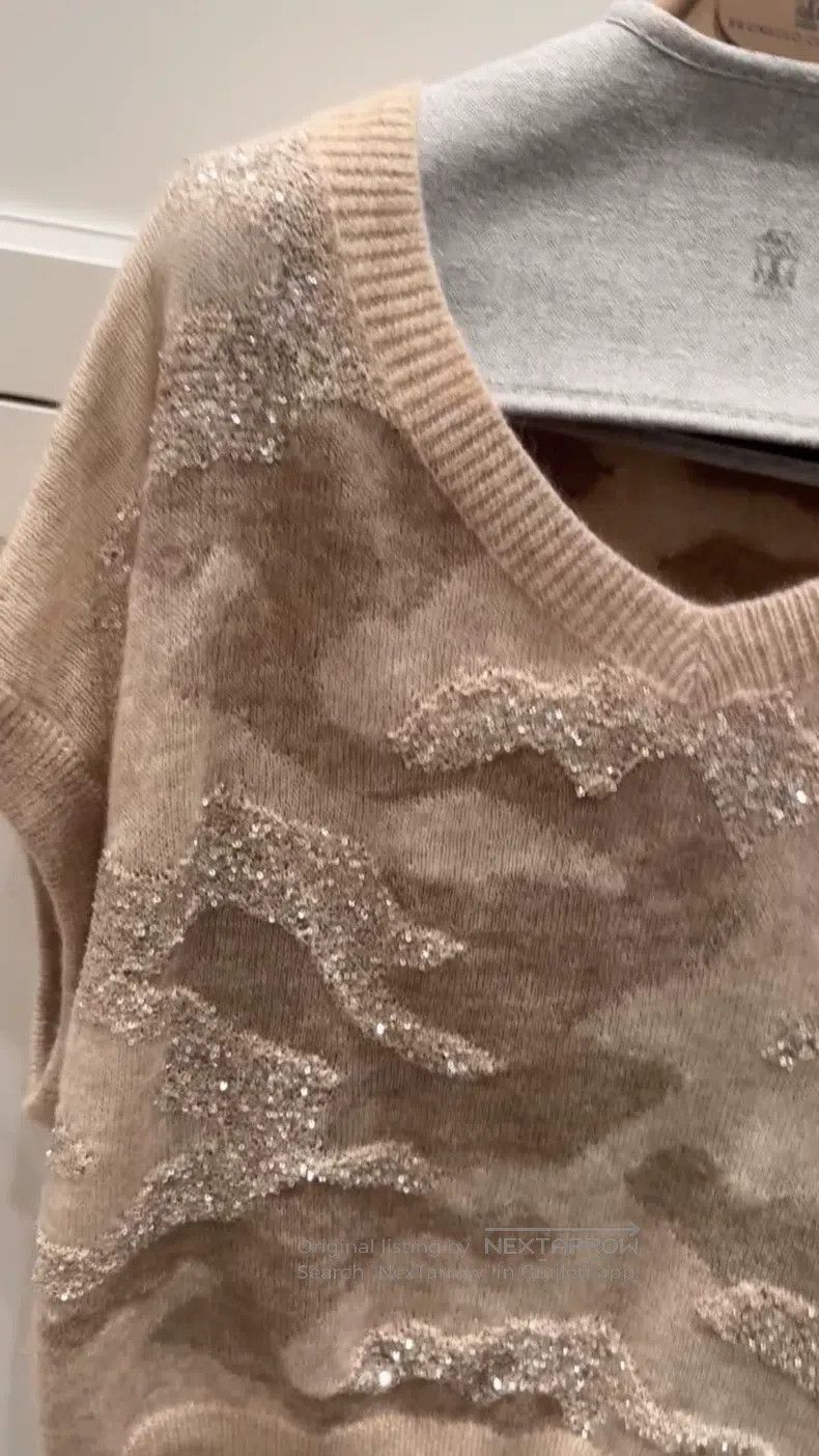 Brunello Cucinelli Brunello Cucinelli Sequined Vest Size S / US 4 / IT 40 - 1 Thumbnail