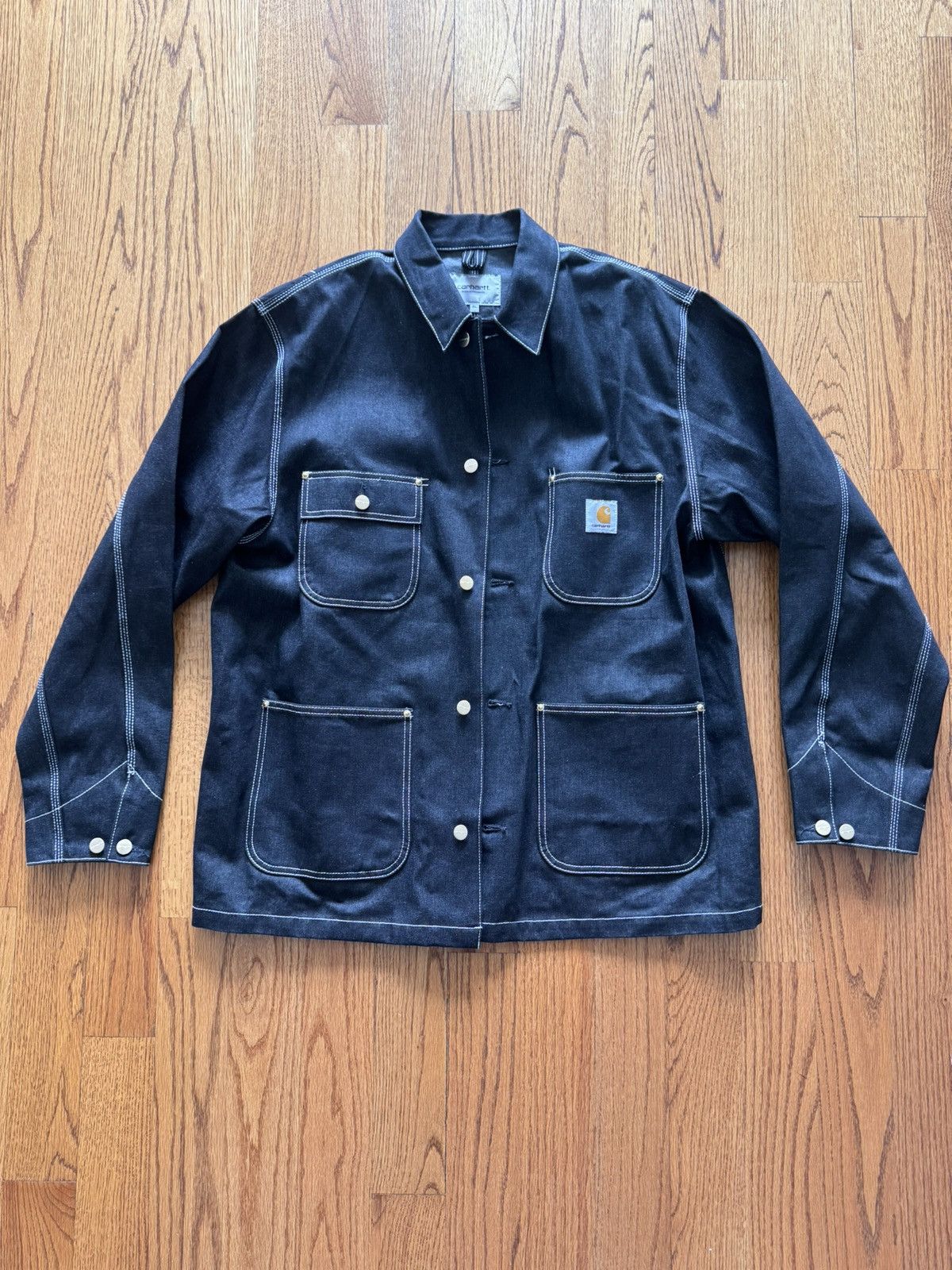 Image of Carhartt Carhart Denim Jacket in Black, Men's (Size XL)