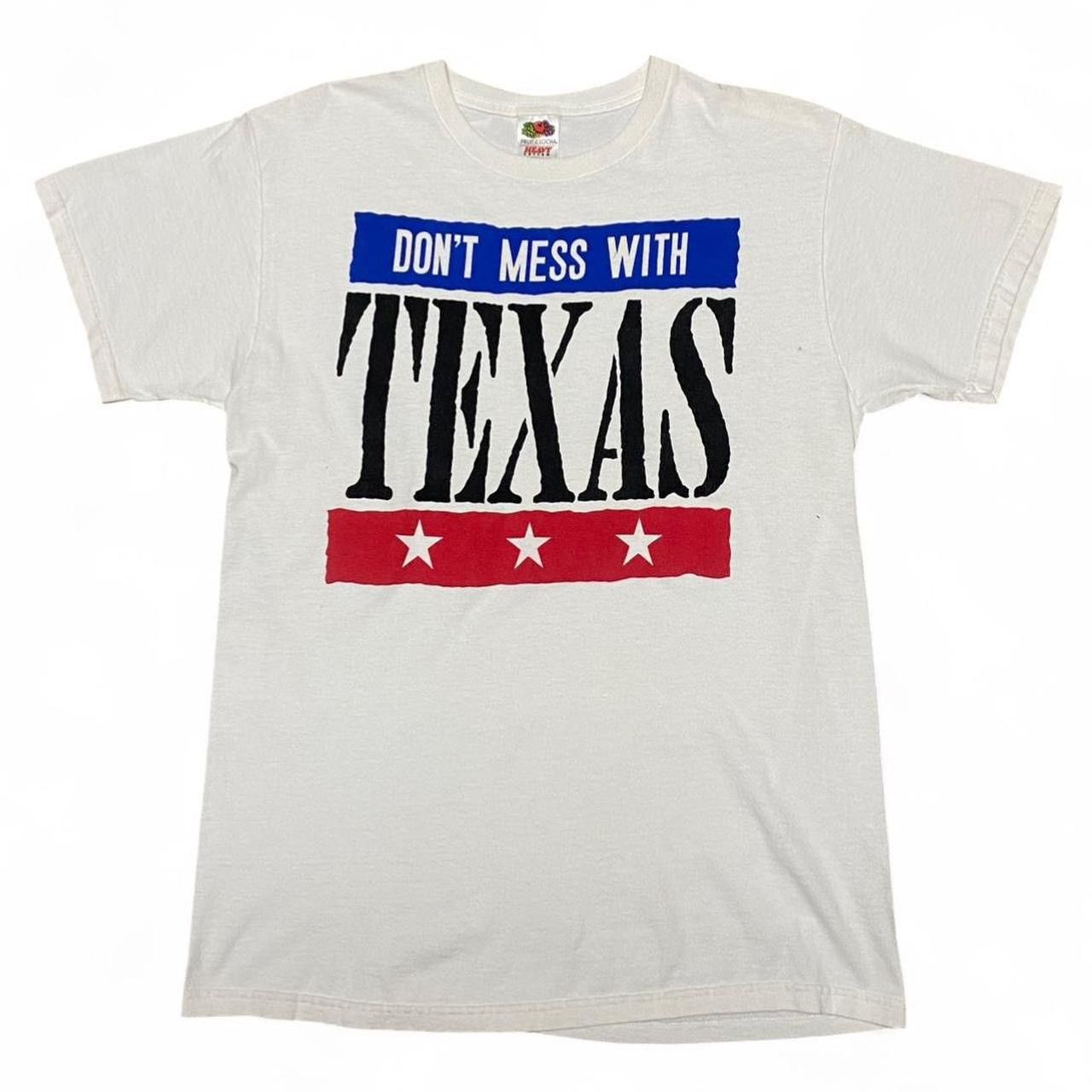 Fruit Of The Loom Y2K Don’t mess with Texas graphic White Tshirt Size US M / EU 48-50 / 2 - 1 Thumbnail