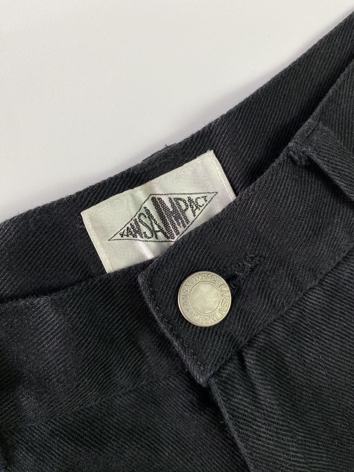 If Six Was Nine × Japanese Brand × Kansai Yamamoto Kansai impact loose baggy pant black 30x27 Size US 30 / EU 46 - 4 Thumbnail