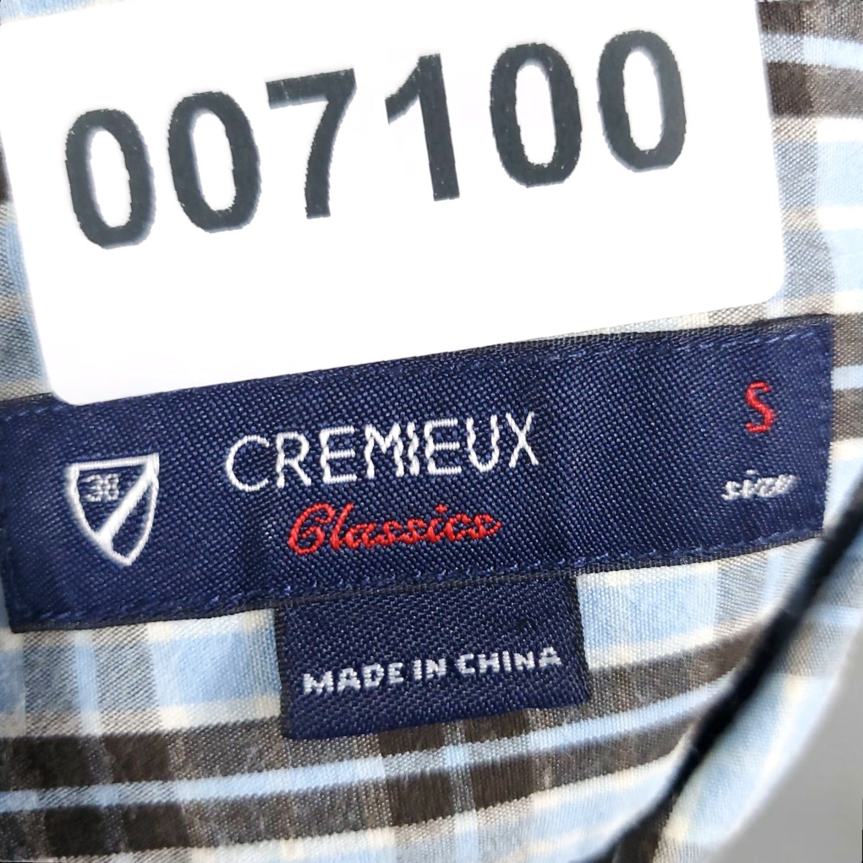 Cremieux Daniel Cremieux Shirt Adult Small Blue Cotton Button-Up Plaid Long Sleeve 2-Pocket Classic Mens Size US S / EU 44-46 / 1 - 6 Thumbnail