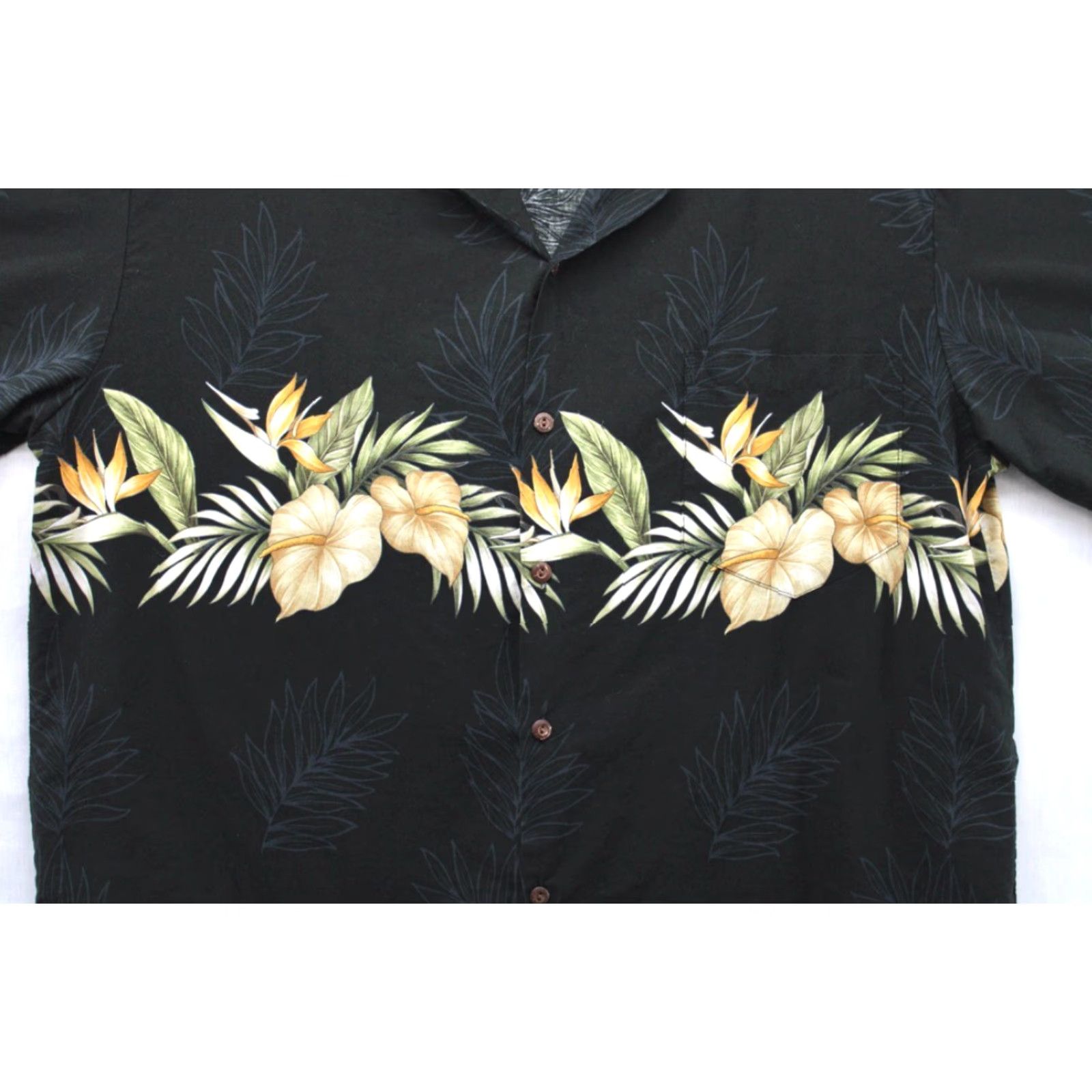 Vintage Pacific Legend Shirt Mens Large Black Floral Hawaiian Vacation Short Sleeve Luau Size US L / EU 52-54 / 3 - 3 Thumbnail