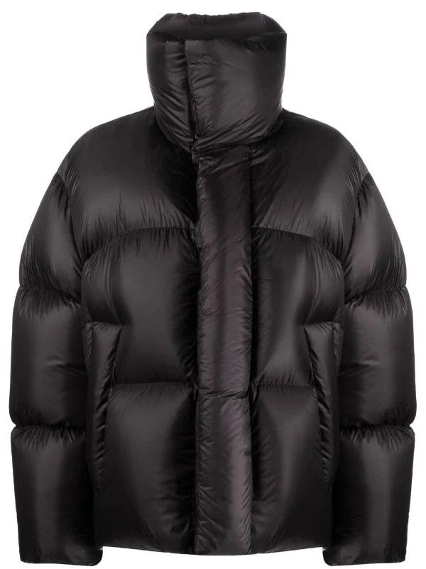 image of Ambush Design Ambush Logo-Patch Padded Jacket in Black, Men's (Size Medium)