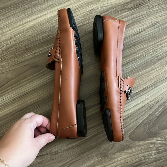 Salvatore Ferragamo Salvatore Ferragamo Sport Horsebit Leather Engraved Logo Dri Size US 8.5 / IT 38.5 - 9 Thumbnail
