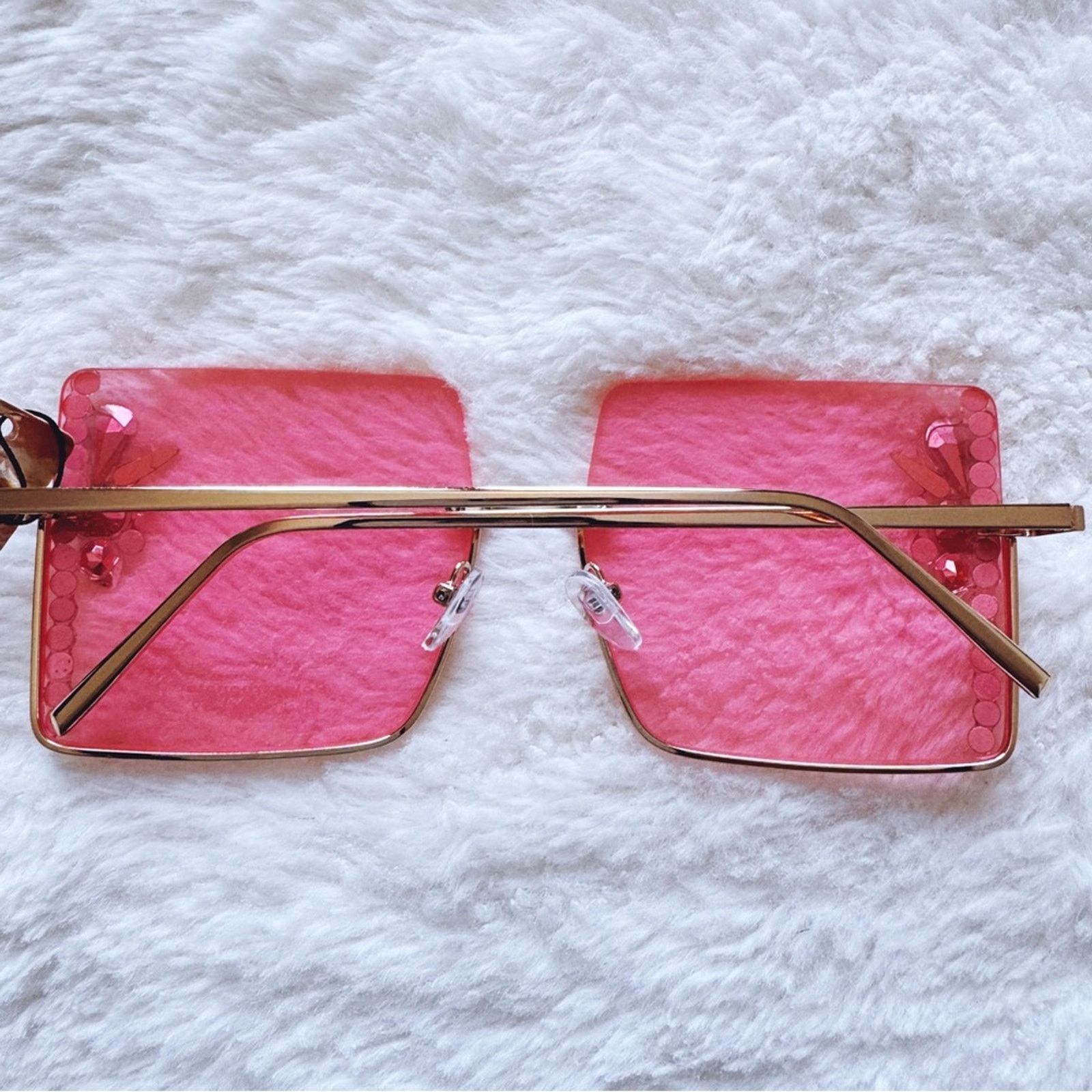 Other Nora Pink Square Sunglasses Size ONE SIZE - 11 Thumbnail