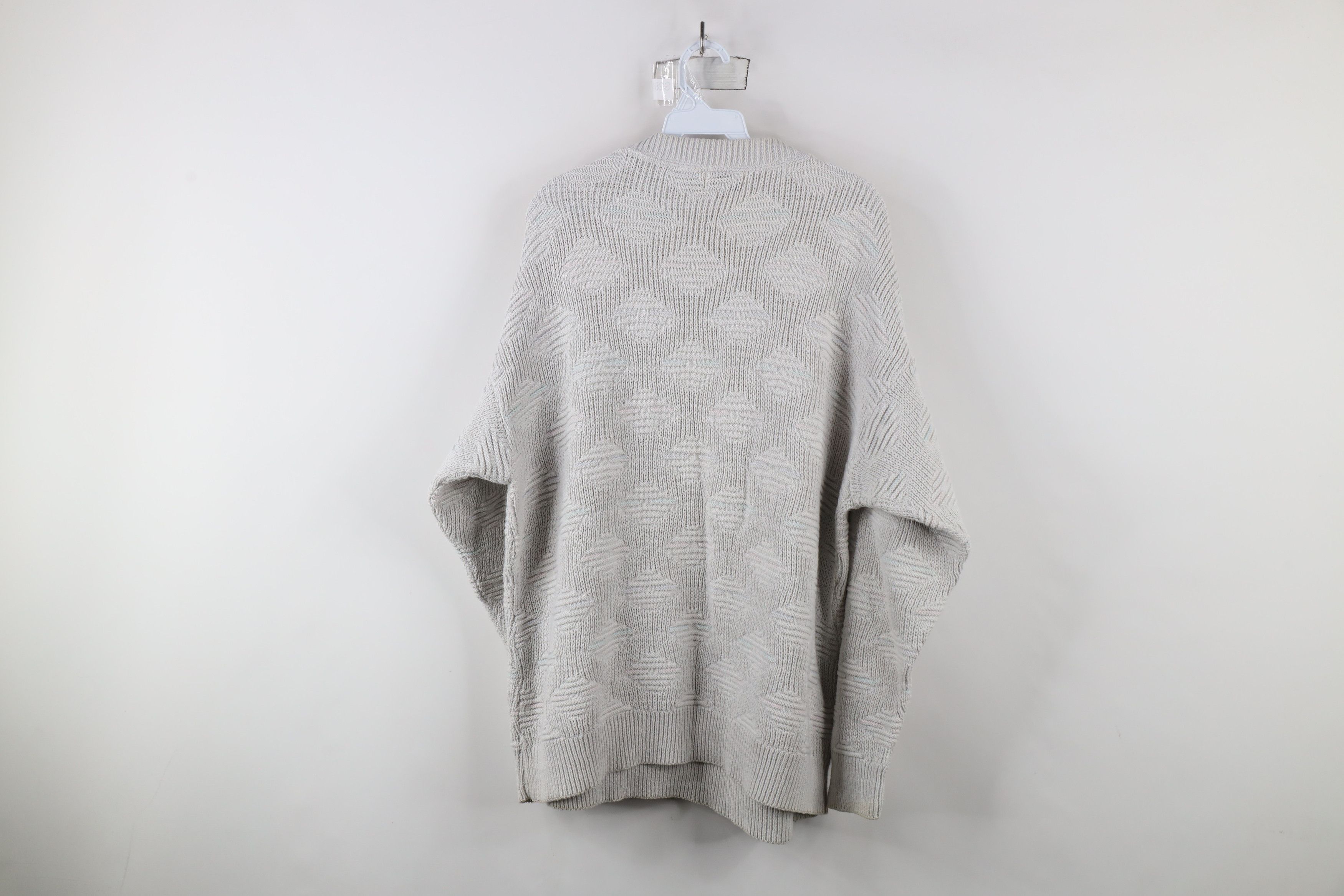 Vintage Vintage 90s Streetwear Ribbed Knit Crewneck Sweater USA Size US L / EU 52-54 / 3 - 7 Thumbnail