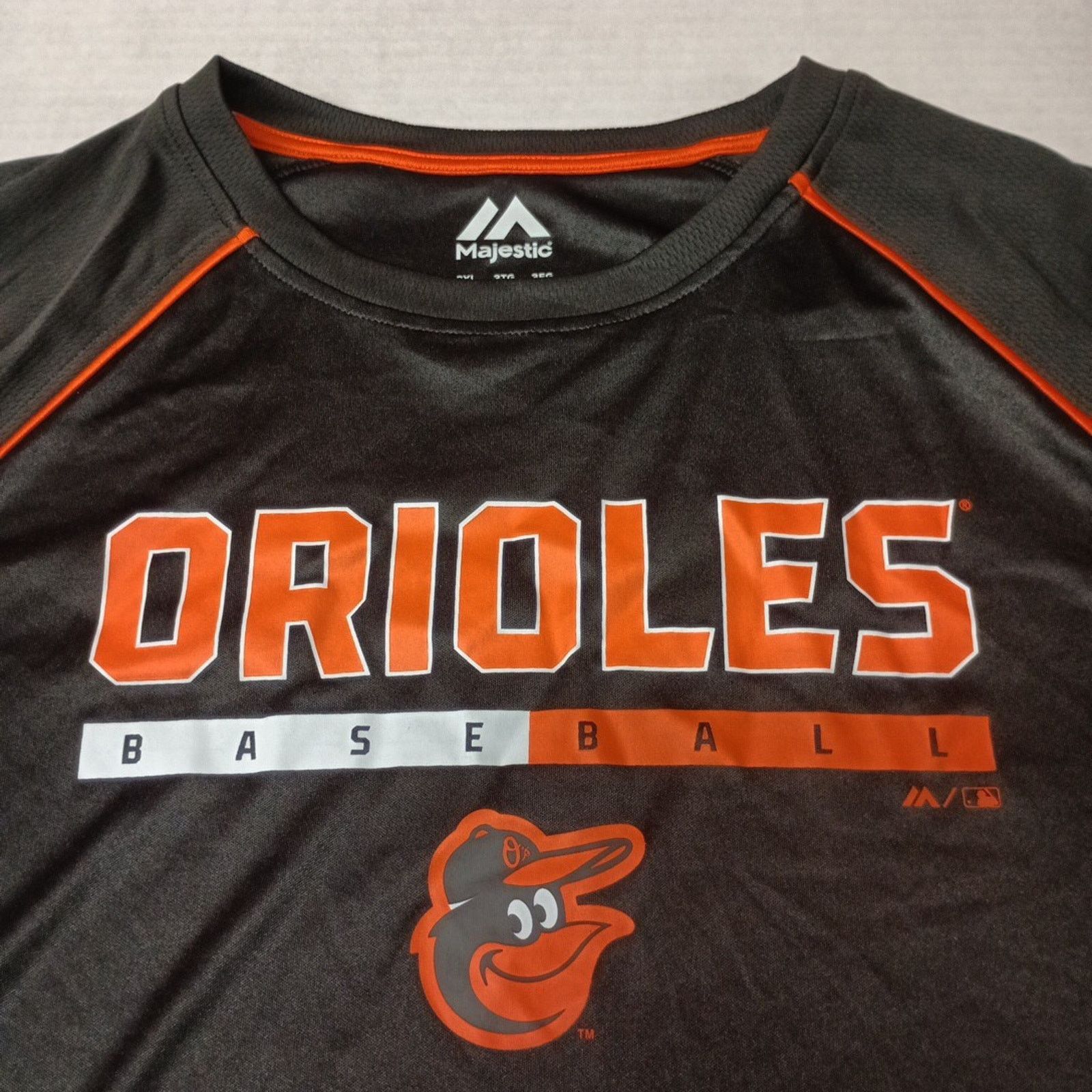 Majestic Baltimore Orioles MLB Shirt Men’s 3XL Black Short Sleeve Size US XXL / EU 58 / 5 - 2 Thumbnail