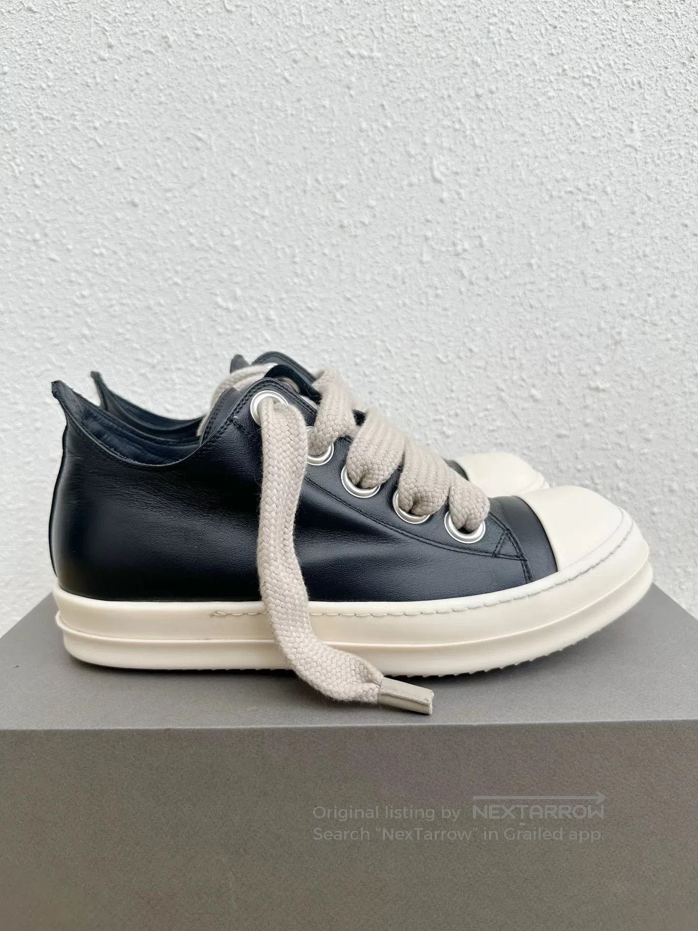 Rick Owens Rick Owens RO Leather Thick Lace Sneakers. Size US 8 / EU 41 - 2 Thumbnail