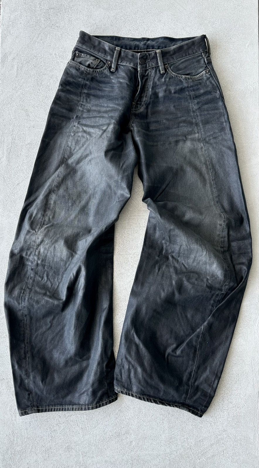 Acne Studios Acne Studios 2006F Coated Glossy Black Jeans 27 Size 27" / US 4 / IT 40 - 2 Thumbnail