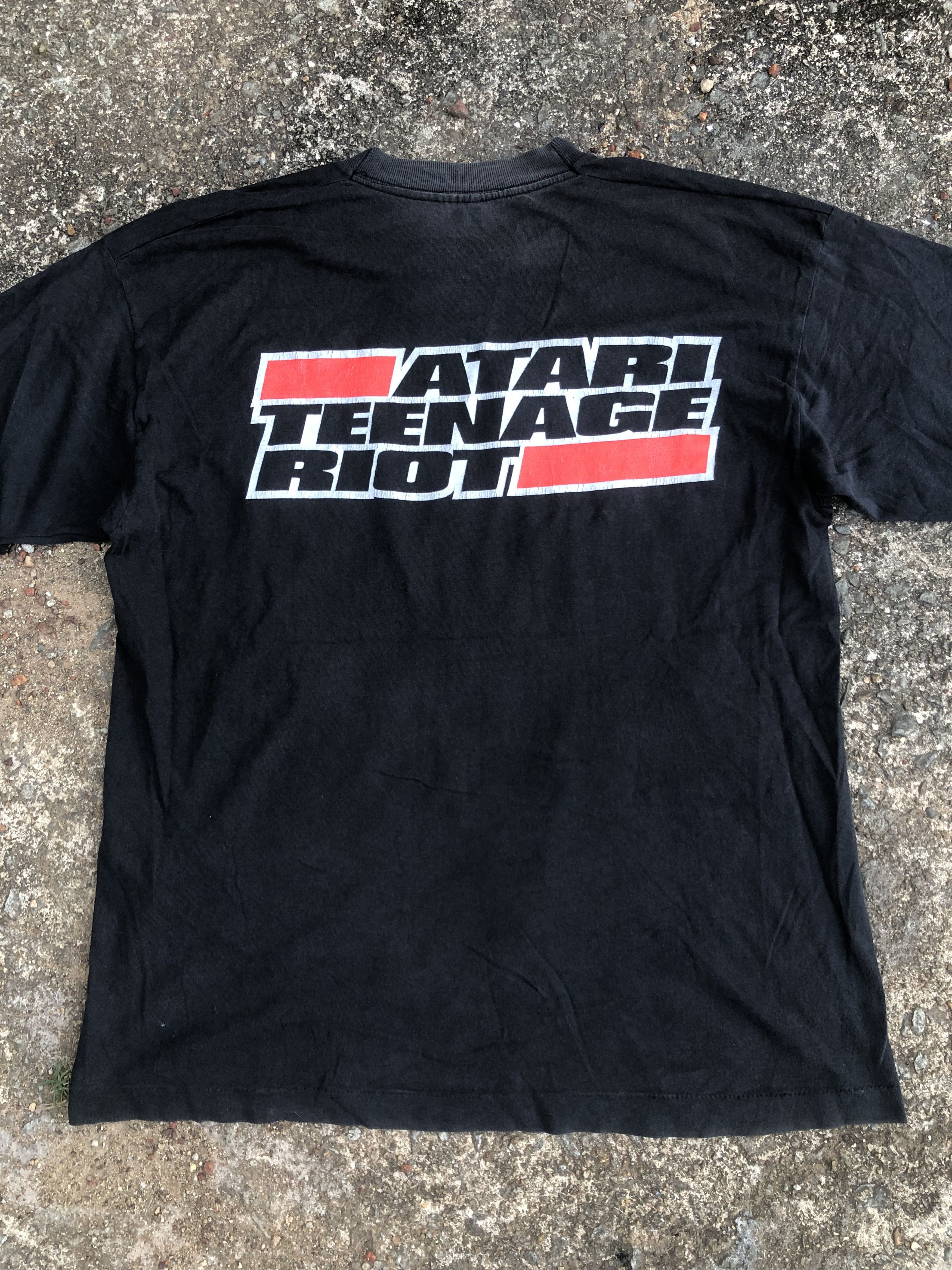 Band Tees 🔥Vintage 90s ATR ATARI TEENAGE RIOT Longsleeve Band T-Shirt Size US L / EU 52-54 / 3 - 4 Thumbnail