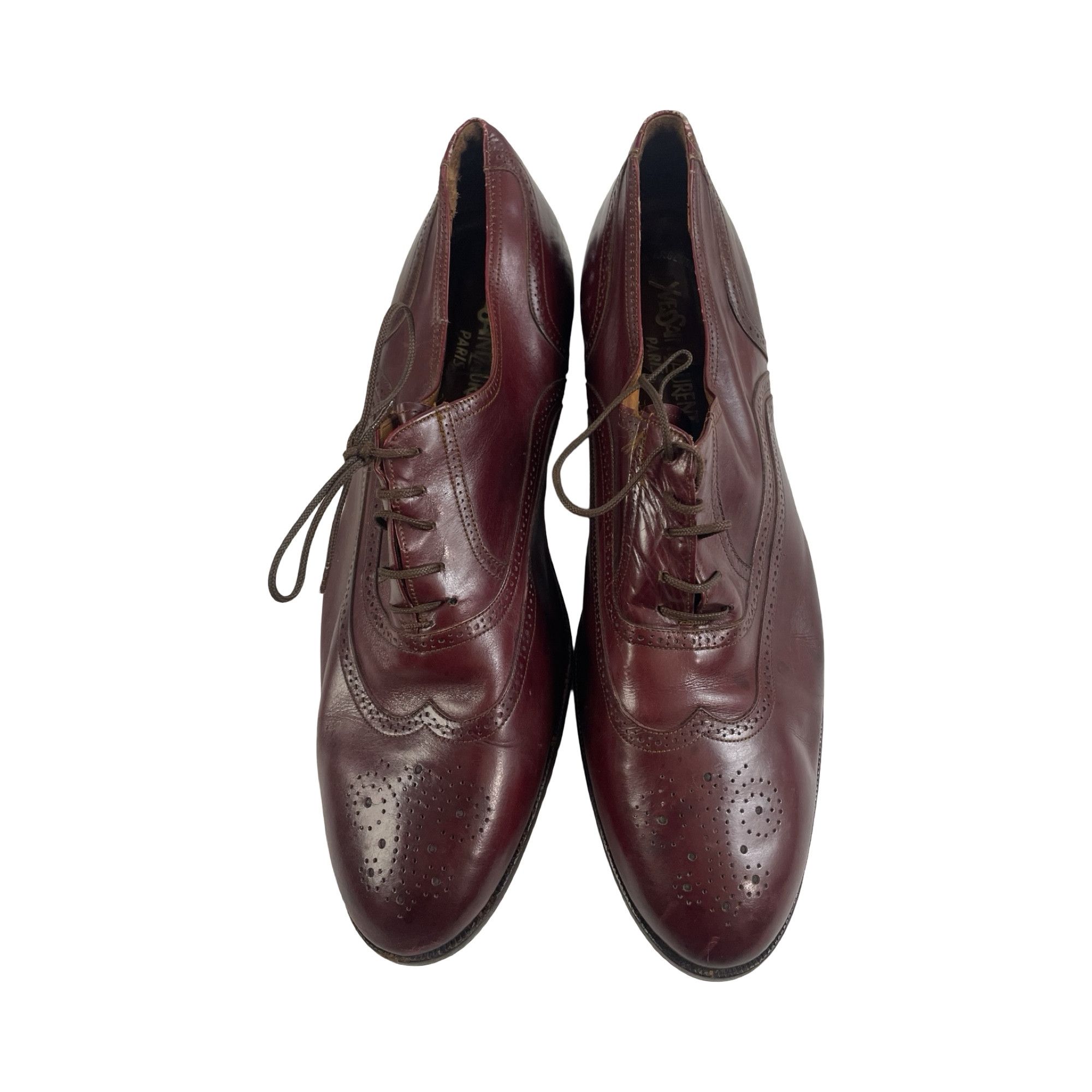 Vintage × Yves Saint Laurent Vintage Yves Saint Laurent Mens Size 12 Brown Loafers Size US 12 / EU 45 - 1 Thumbnail