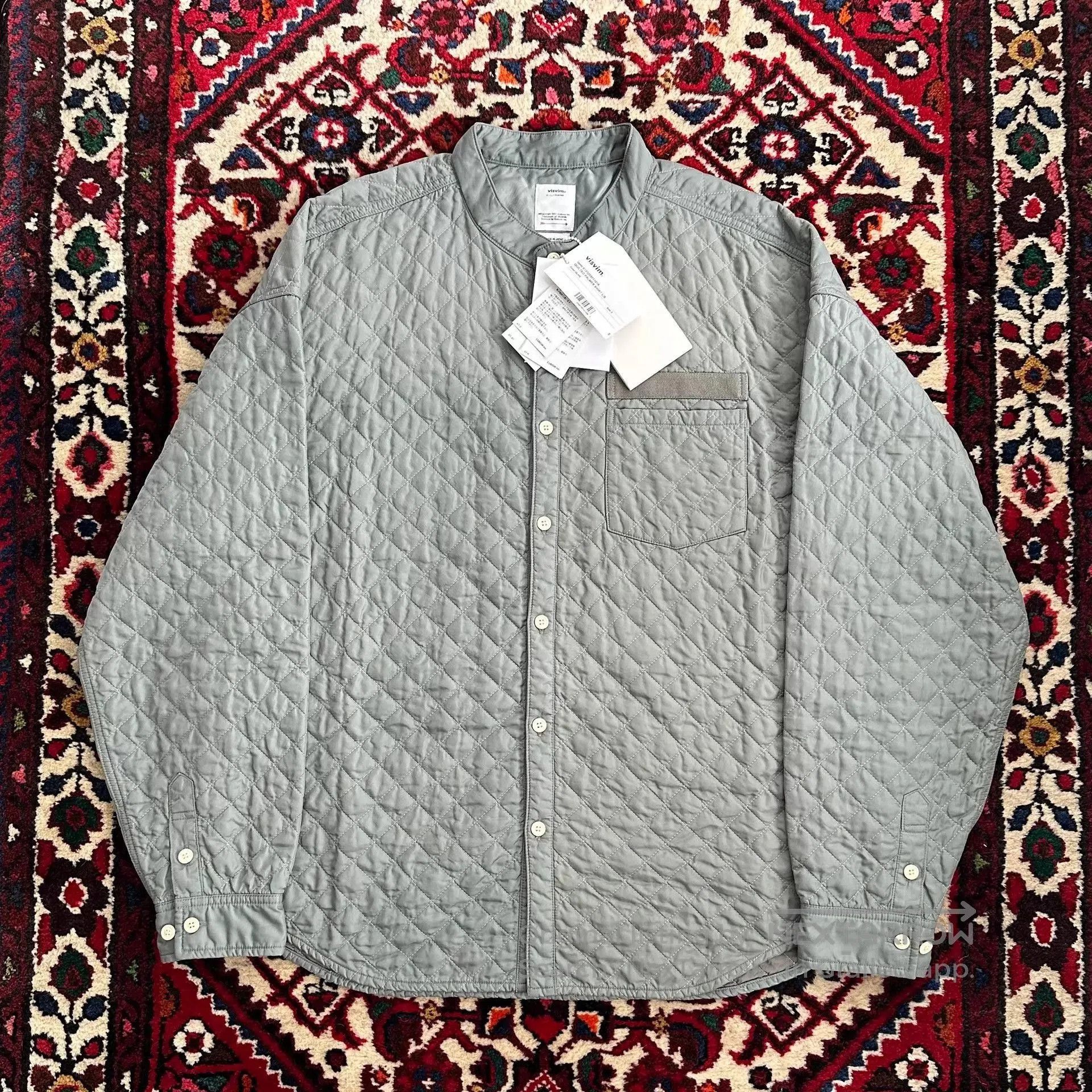 Visvim Quilted Long Sleeve Button-Up Shirt. Size US L / EU 52-54 / 3 - 1 Thumbnail