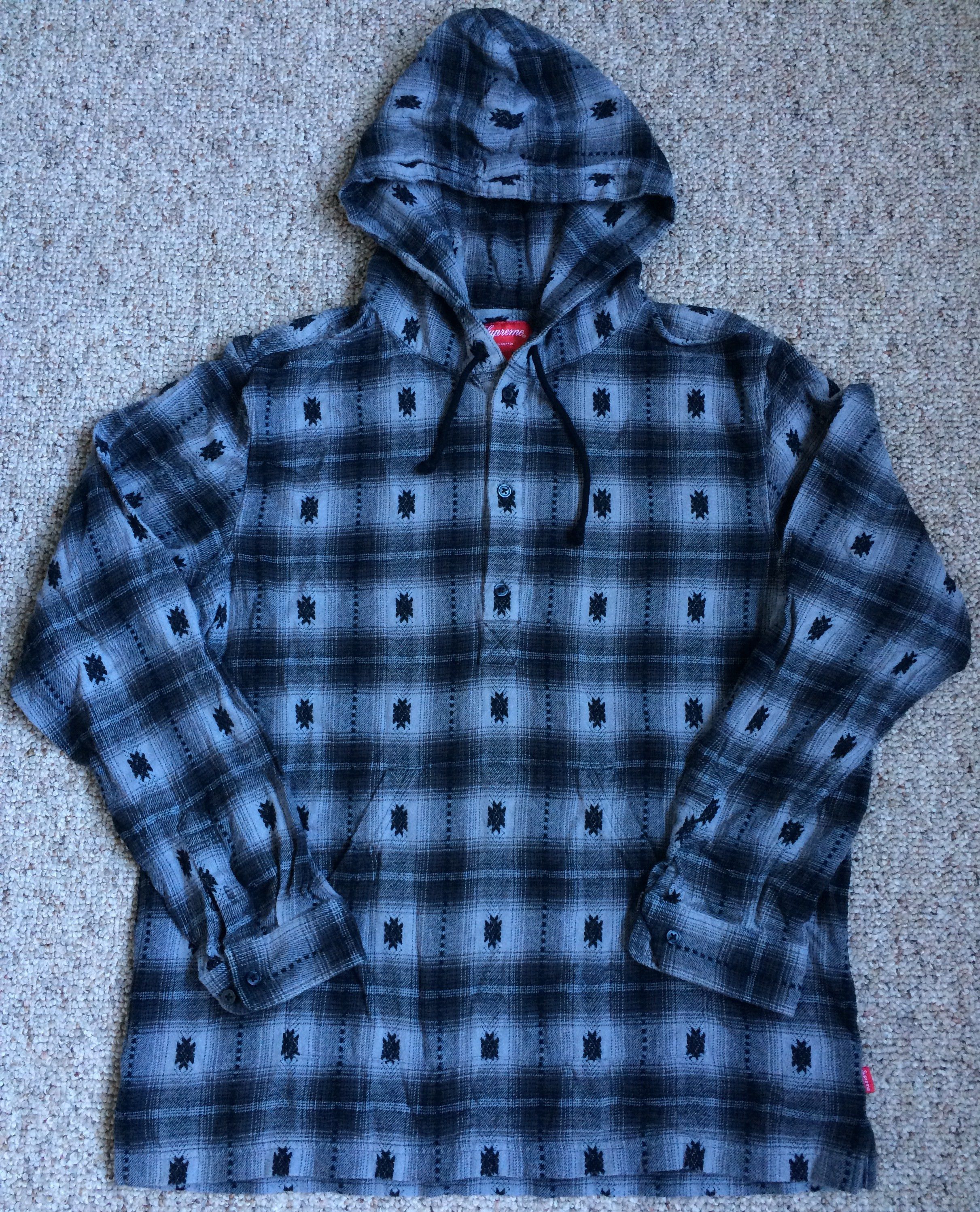 Supreme F/W '21 Faux Fur Collar Flannel Shirt | Grailed
