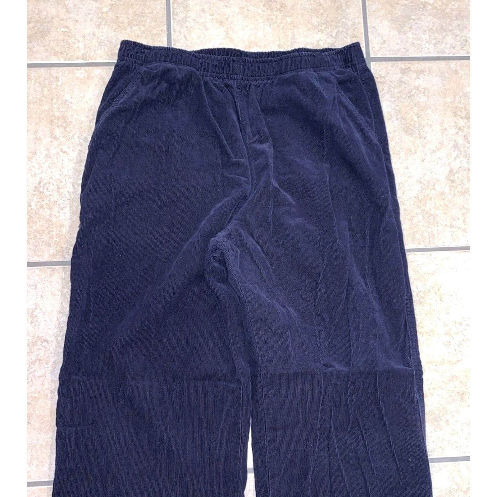 Vintage VINTAGE Cappagallo Navy Corduroy 100% Cotton Wide-Leg Womens M Pant 29-32x30 Navy Cappagallo Jacey Womens Mens Size 32" / US 10 / IT 46 - 3 Thumbnail