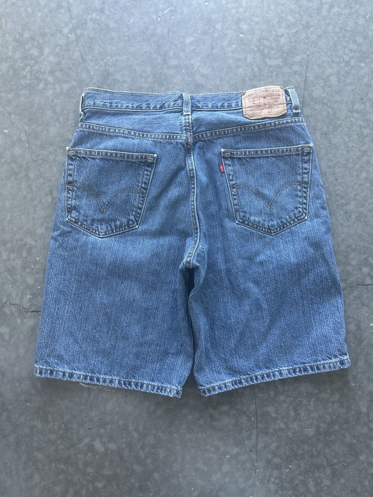 Levi's × Vintage Vintage Y2K Levi’s 550 Baggy Jean Shorts Size US 33 - 5 Thumbnail