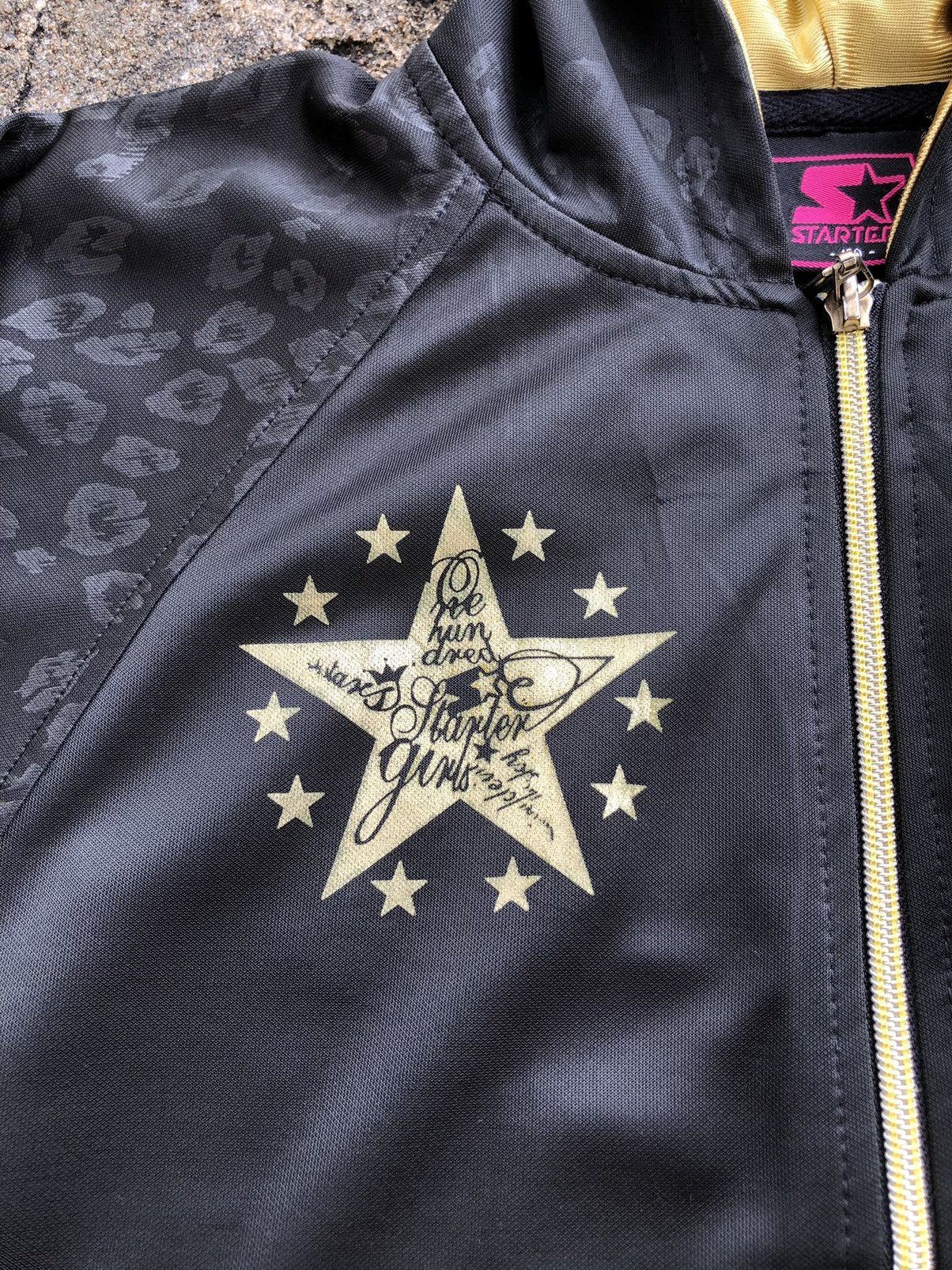 Starter Starter Y2K Vintage Cool Hoodie, Leopard Gold Shinny Diamond Size M / US 6-8 / IT 42-44 - 13 Thumbnail