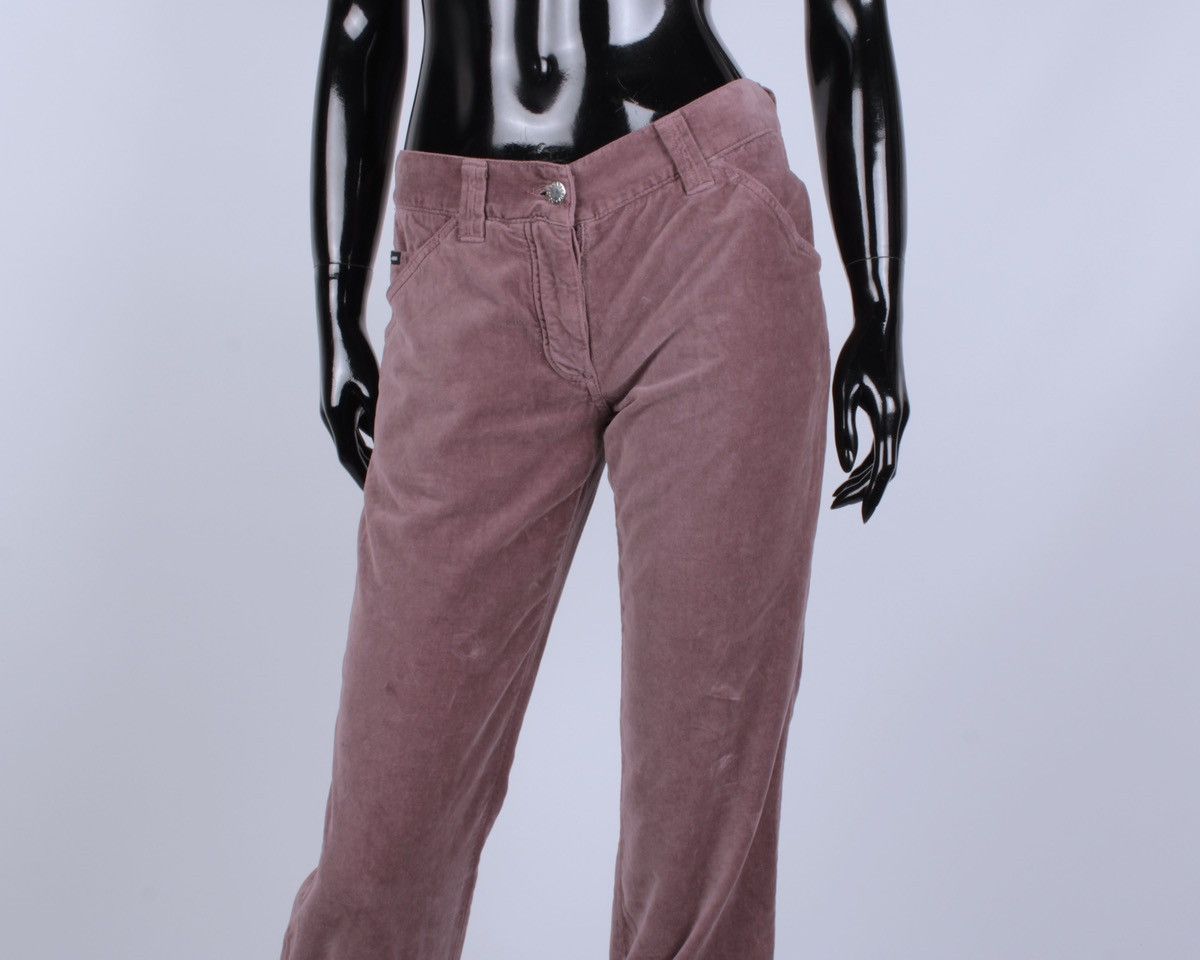 Dolce & Gabbana × Vintage Dolce Gabbana Runway 2003 Velvet Velour Bondage Womens Pants Size 27" / US 4 / IT 40 - 2 Thumbnail