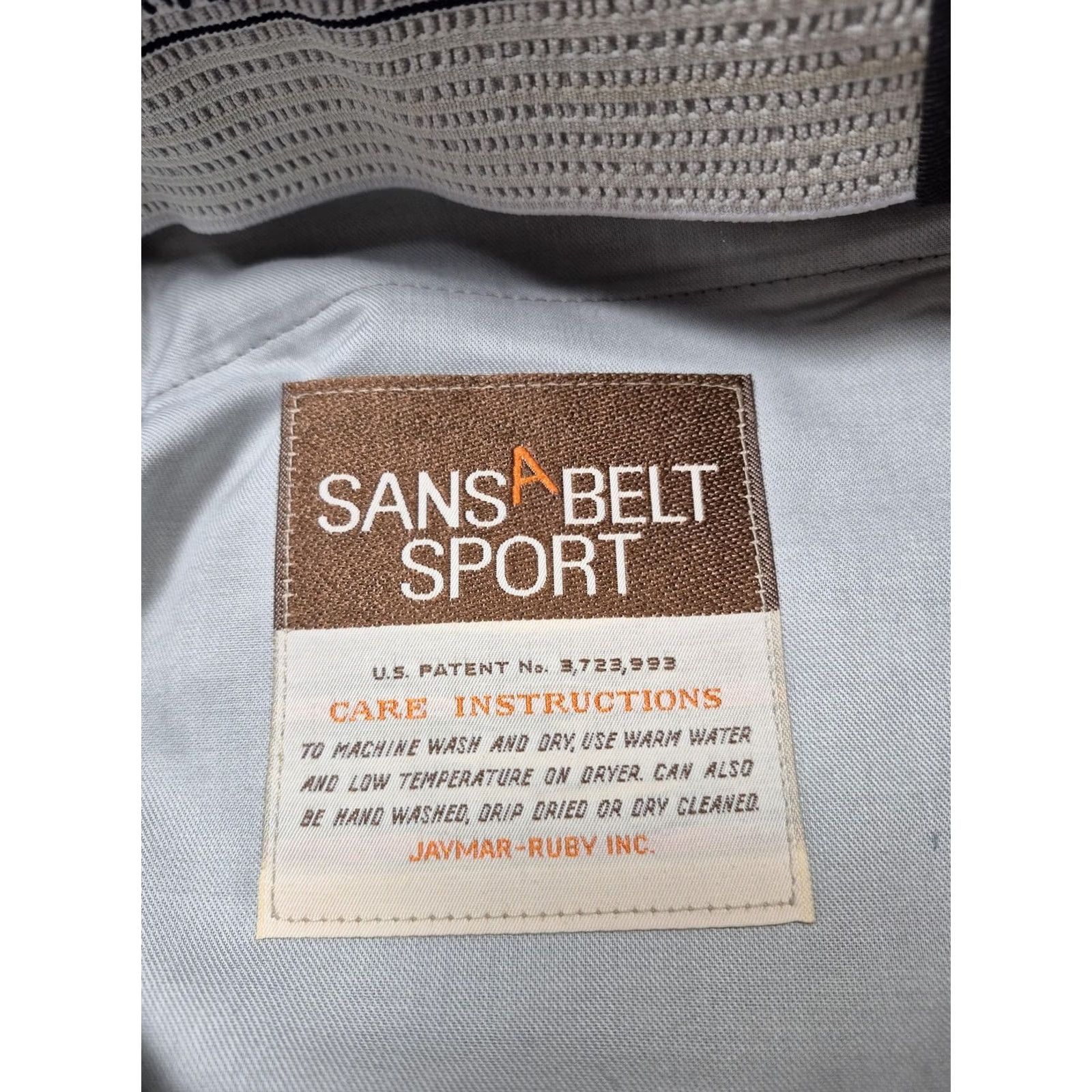Vintage VINTAGE Sansabelt Sport Dress Pants Mens 38x36 Gray Polyester Flat Front Unhemmed VTG Size US 38 / EU 54 - 3 Thumbnail
