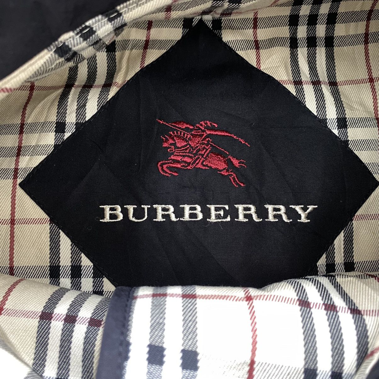 Burberry Vintage BURBERRYS Nova Check Tartan Plain Quilted Black Size US M / EU 48-50 / 2 - 5 Thumbnail