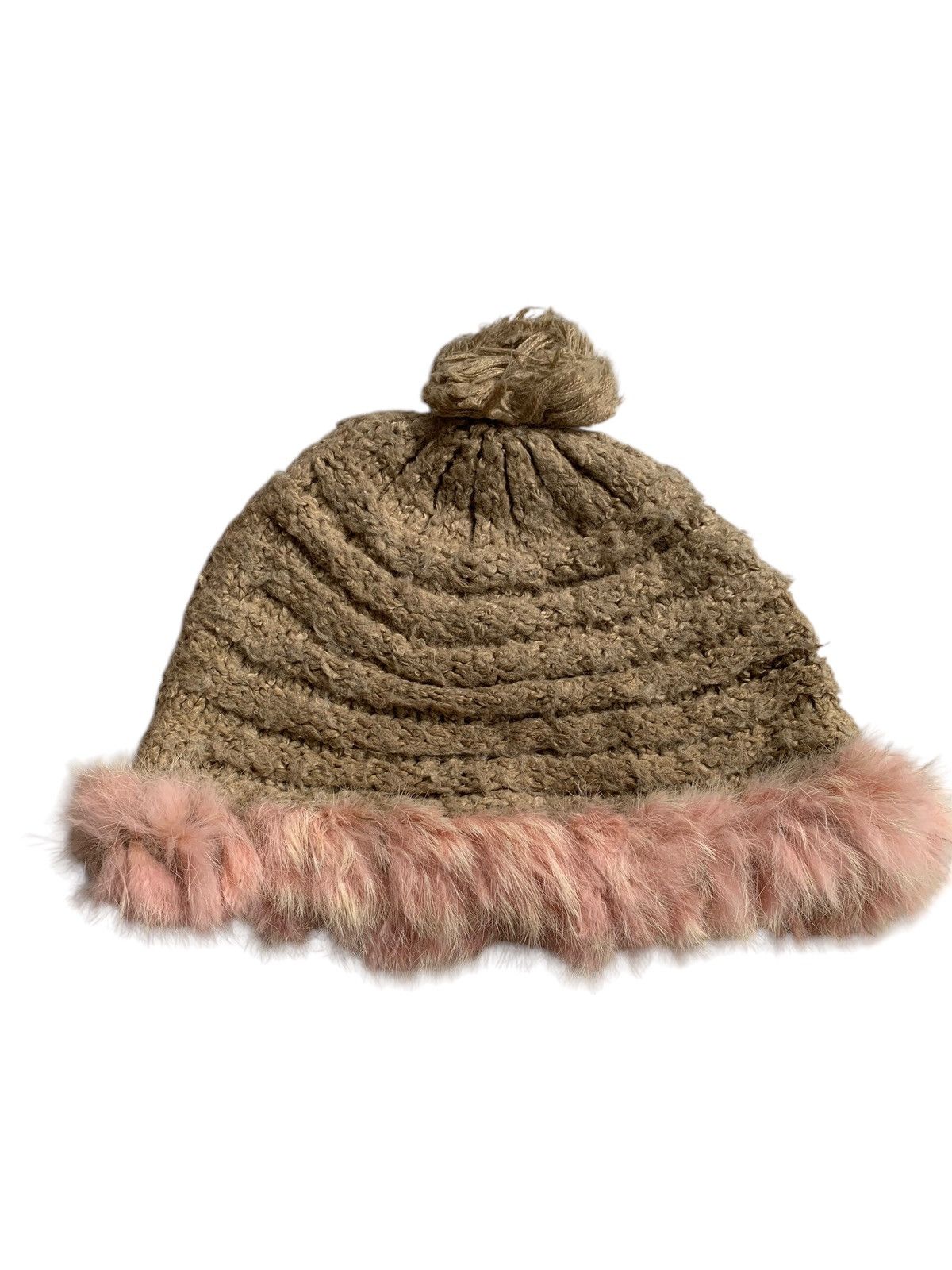 Japanese Brand × Kapital × Vintage Knitted Crochet Fur Rare Hairy Distressed Winter session hat Size ONE SIZE - 4 Thumbnail