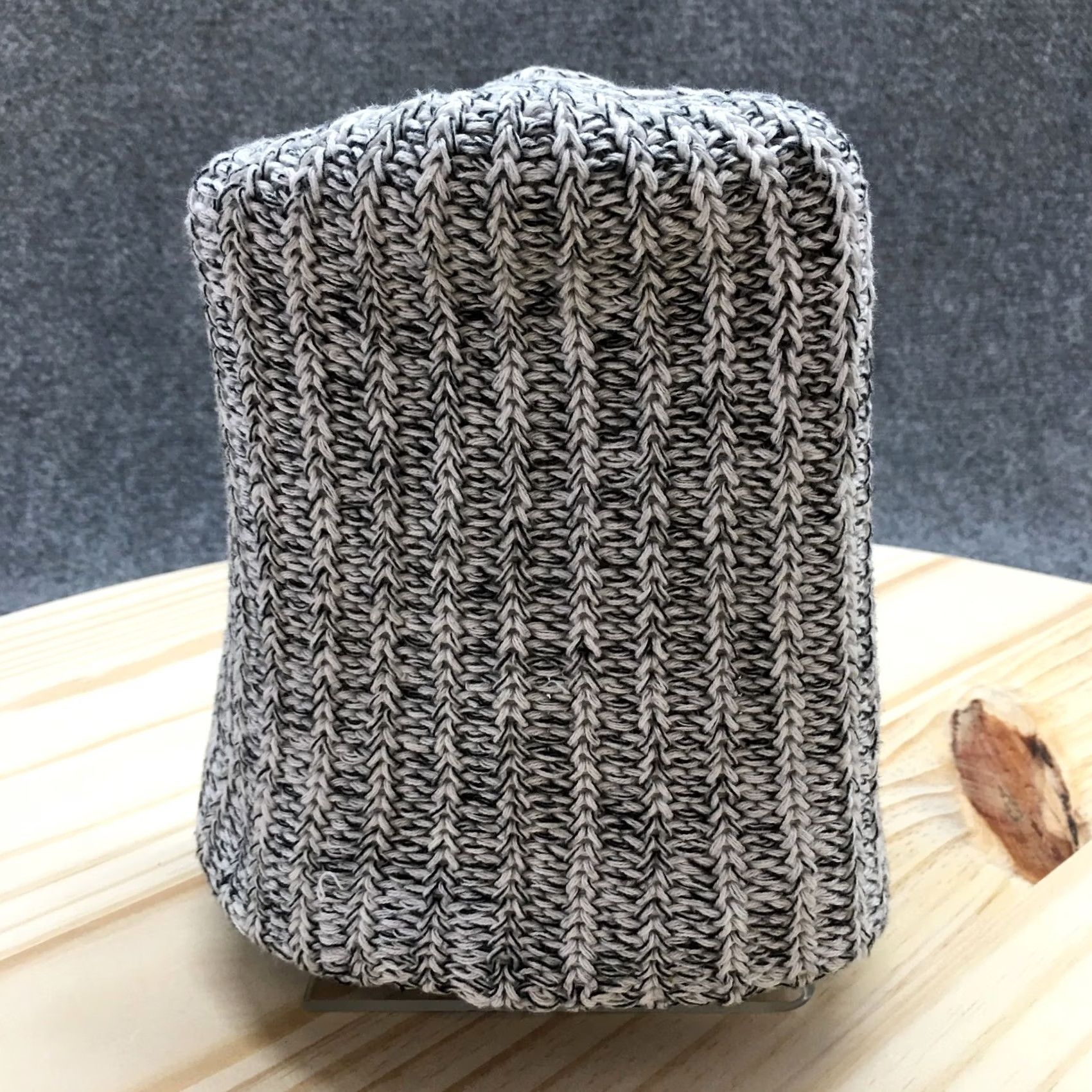 Vintage Love Your Melon Beanie Hat Winter Womens White OS Adjustable Knitted Cotton Size ONE SIZE - 7 Thumbnail
