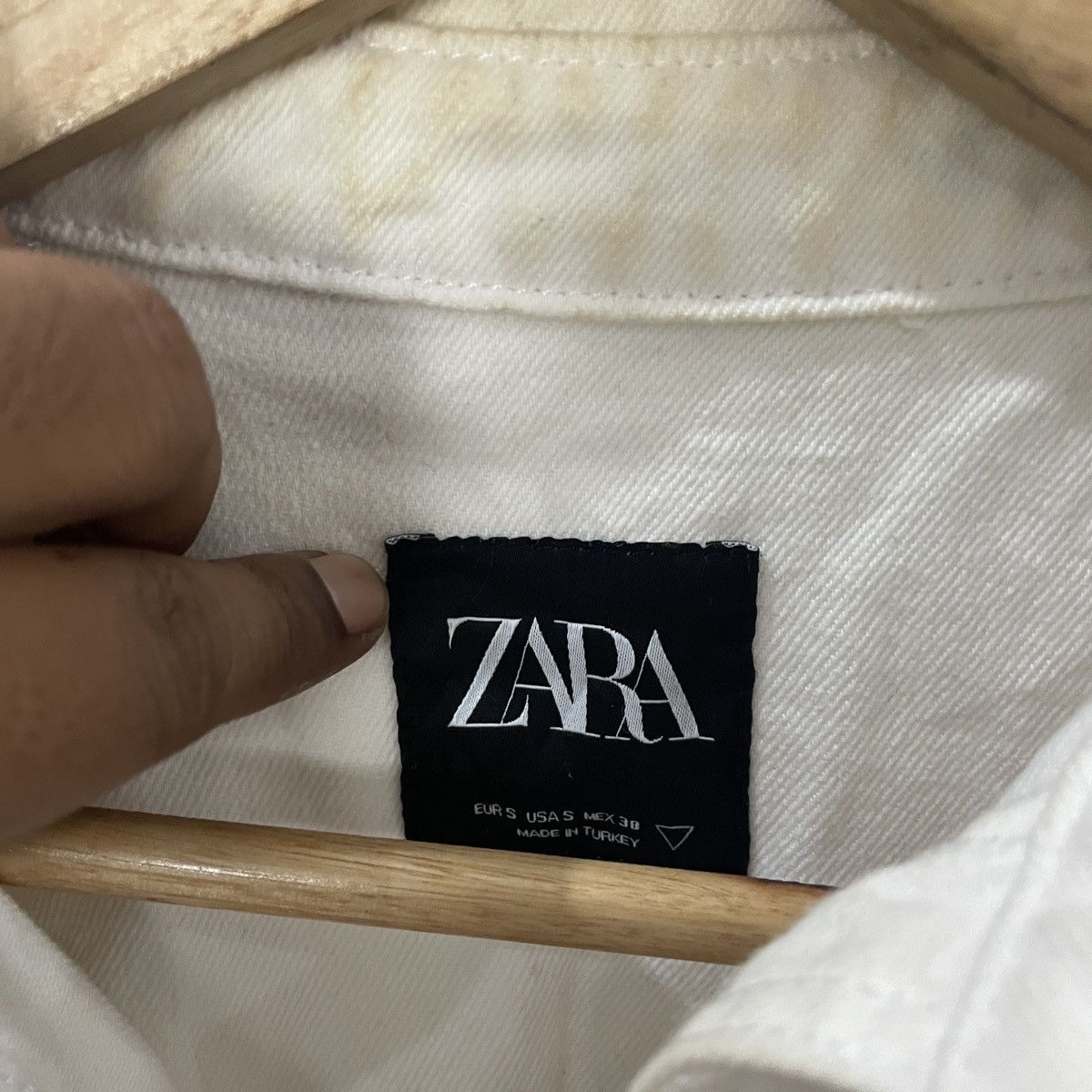 Zara Vintage Zara Punk Motive Denim Jacket Size US L / EU 52-54 / 3 - 5 Thumbnail