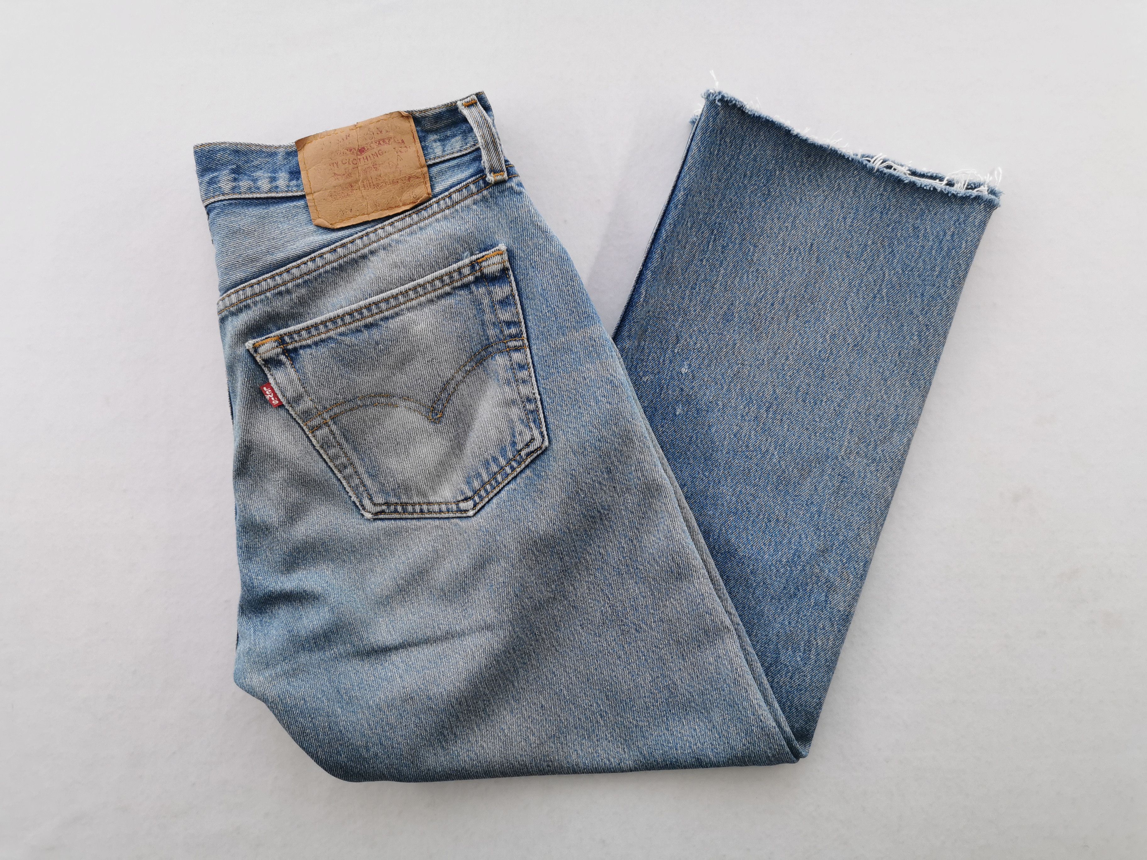 Levi's Distressed Vintage 90s Levis Lot 501 Denim Made In USA Size US 33 - 5 Thumbnail