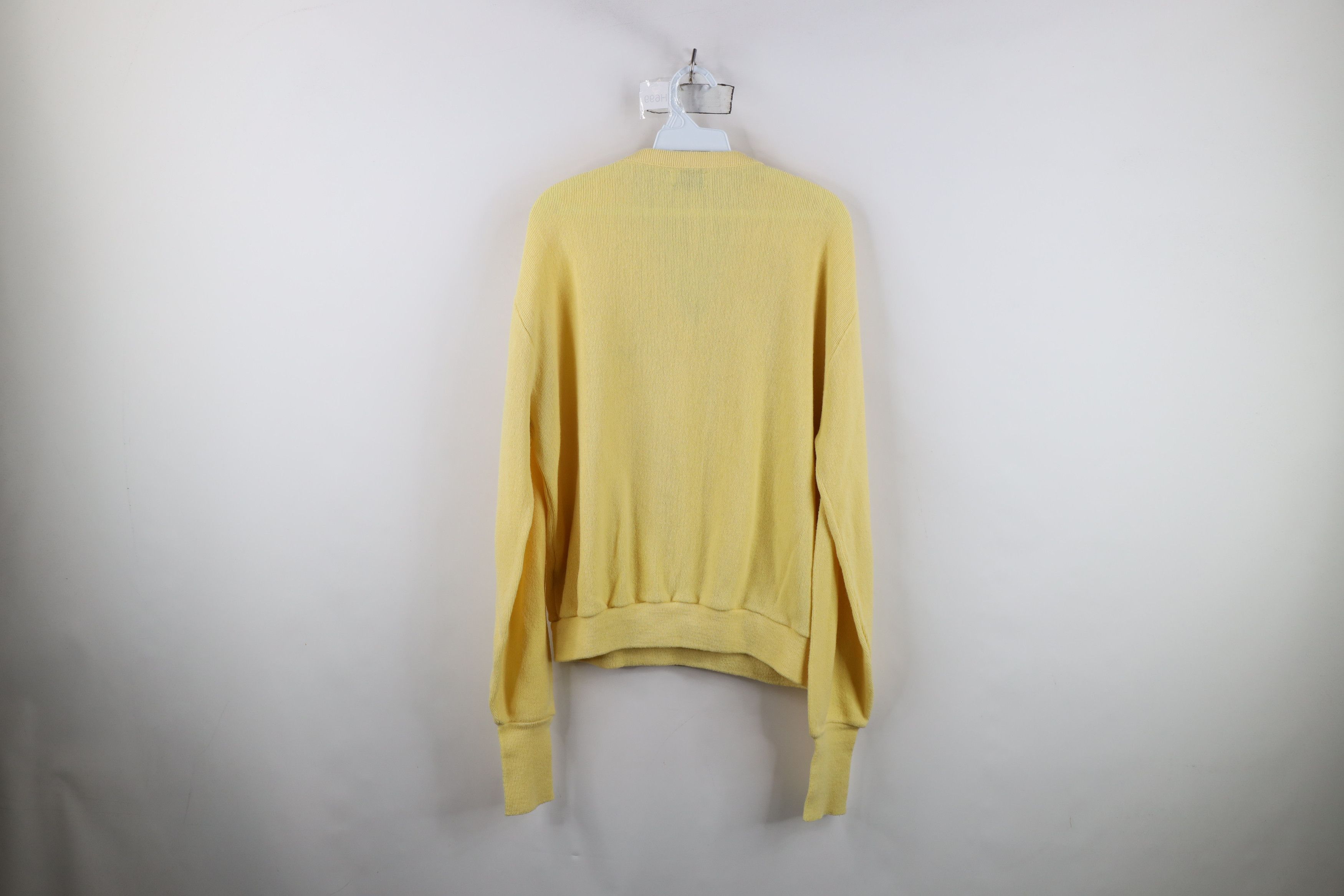Lacoste Vintage 80s Izod Lacoste Croc Logo Knit V-Neck Sweater USA Size US XL / EU 56 / 4 - 10 Thumbnail