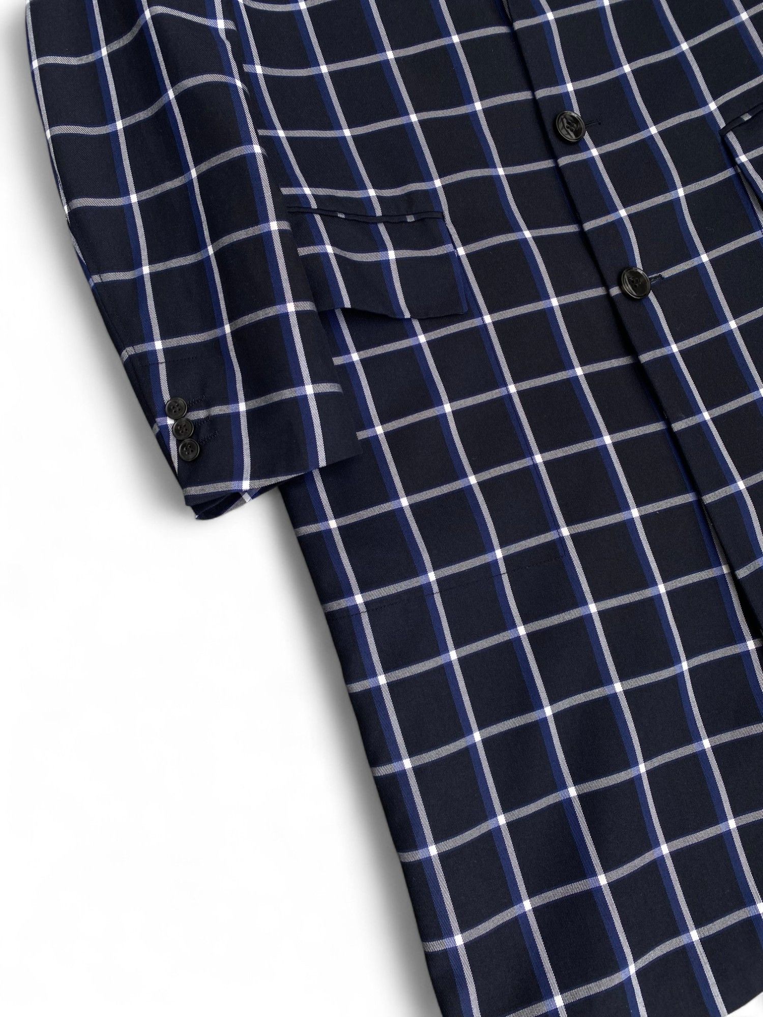 H&M H&M Studio Checkered Coat trench Size US M / EU 48-50 / 2 - 7 Thumbnail