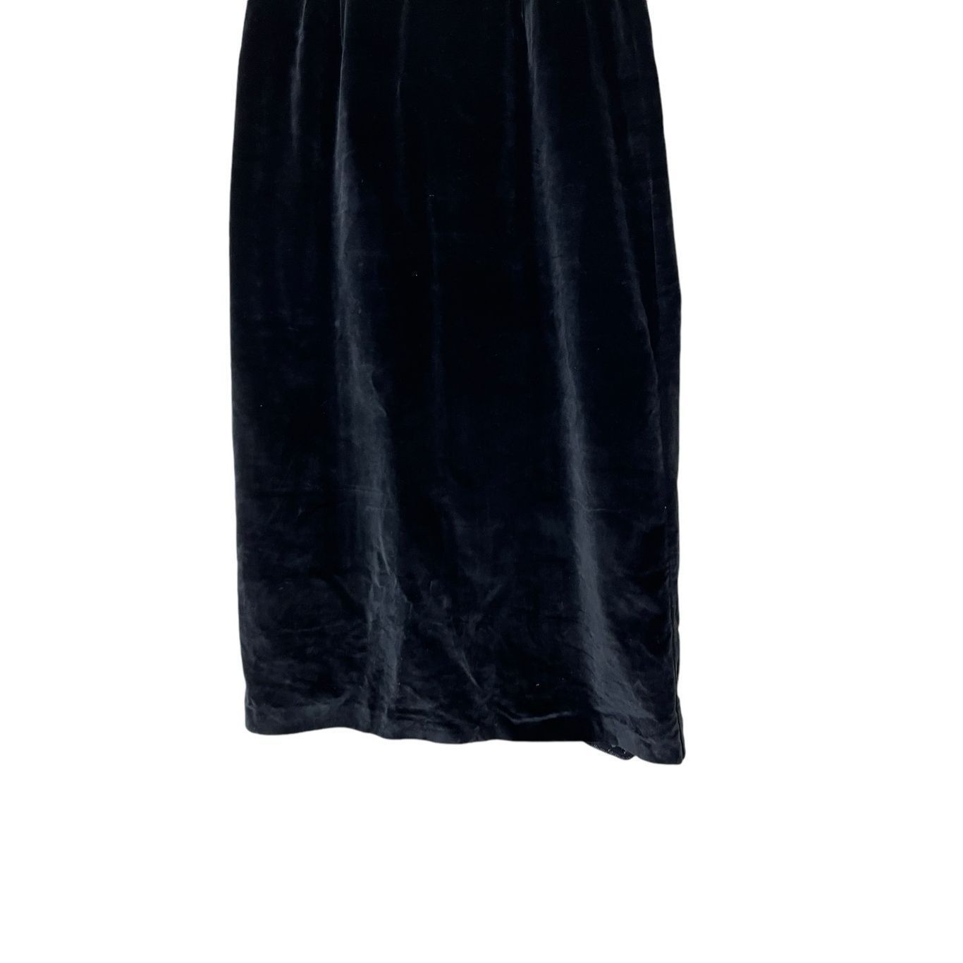 Other Vintage Pioneer Wear Black Velvet Maxi Dress Size 10 Size 32" / US 10 / IT 46 - 3 Thumbnail