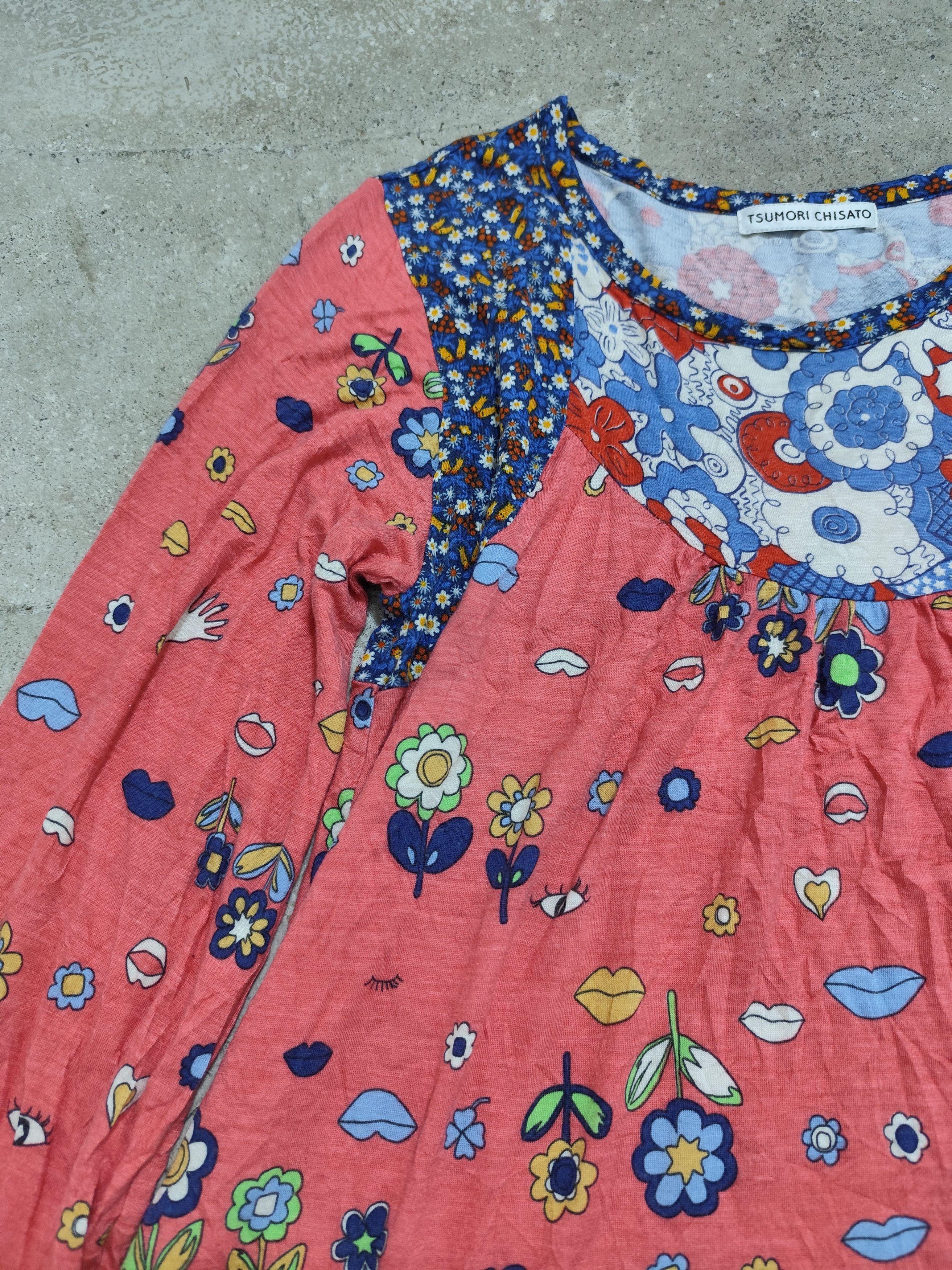 Issey Miyake Tsumori chisato spring collection longsleeve floral aop Size L / US 10 / IT 46 - 4 Thumbnail