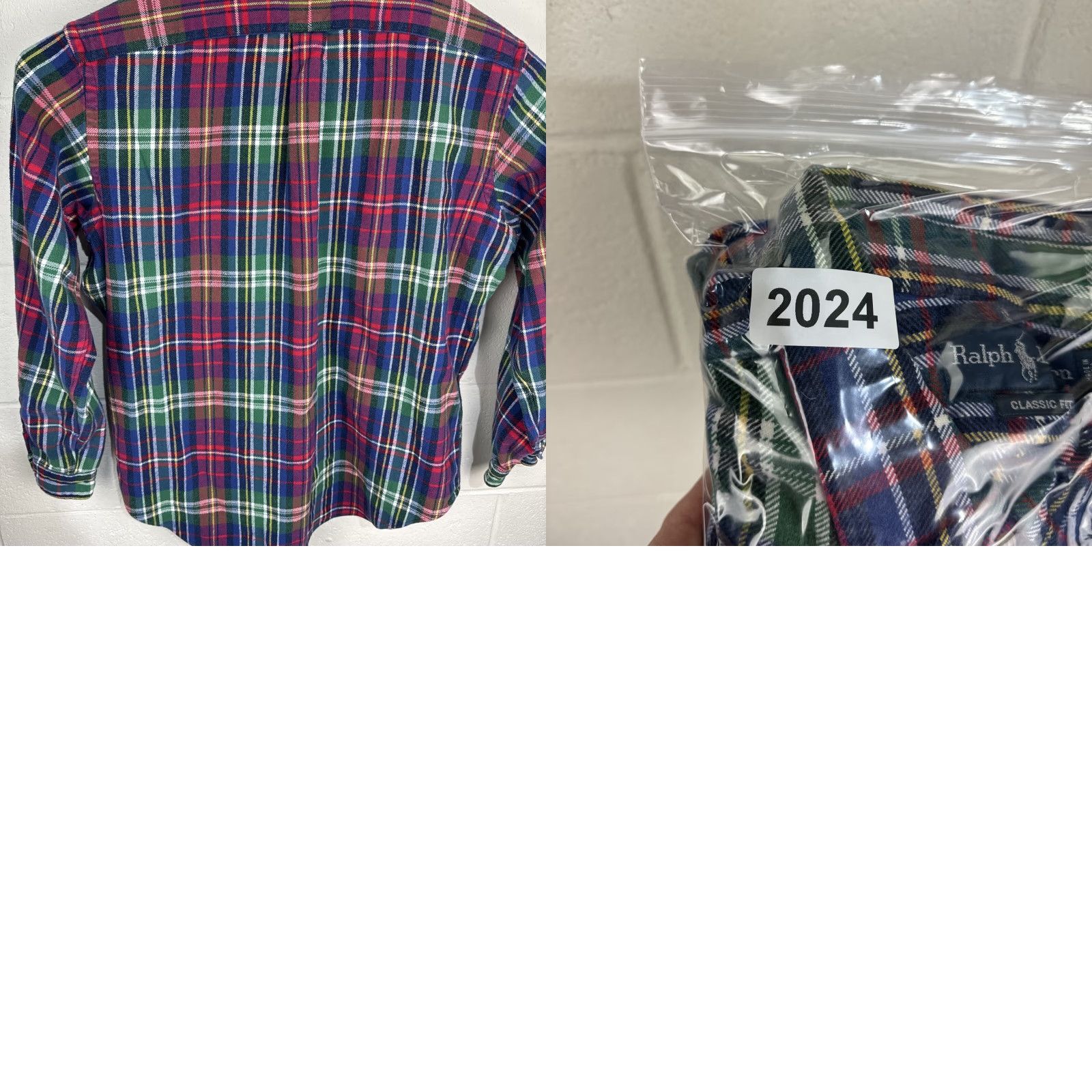 Ralph Lauren Ralph Lauren Classic Fit Plaid Flannel Shirt Men's XL Long Sleeve Red Blue Size US XL / EU 56 / 4 - 10 Thumbnail